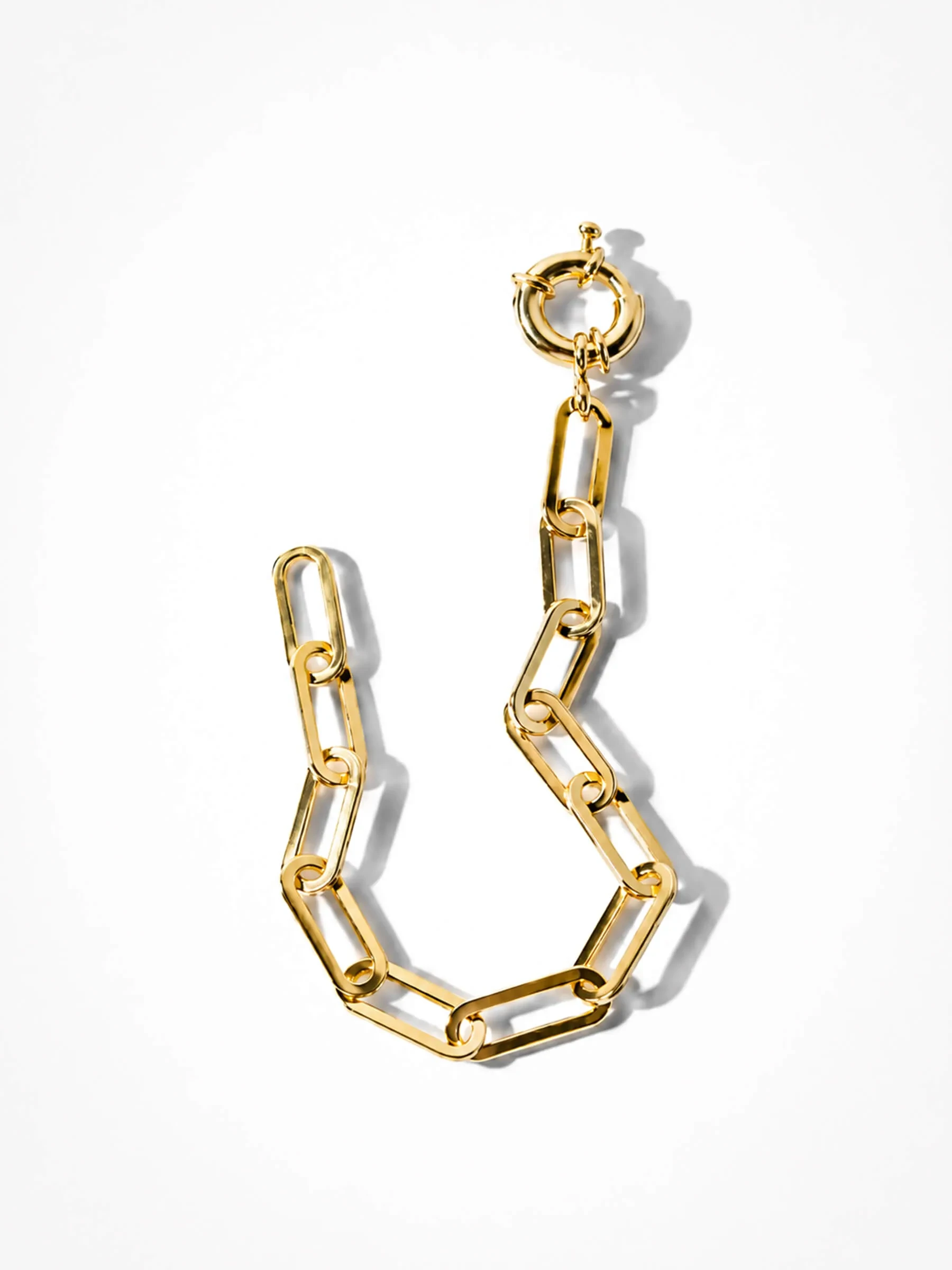 Gouden Armband Paperclip Schakel Legend
