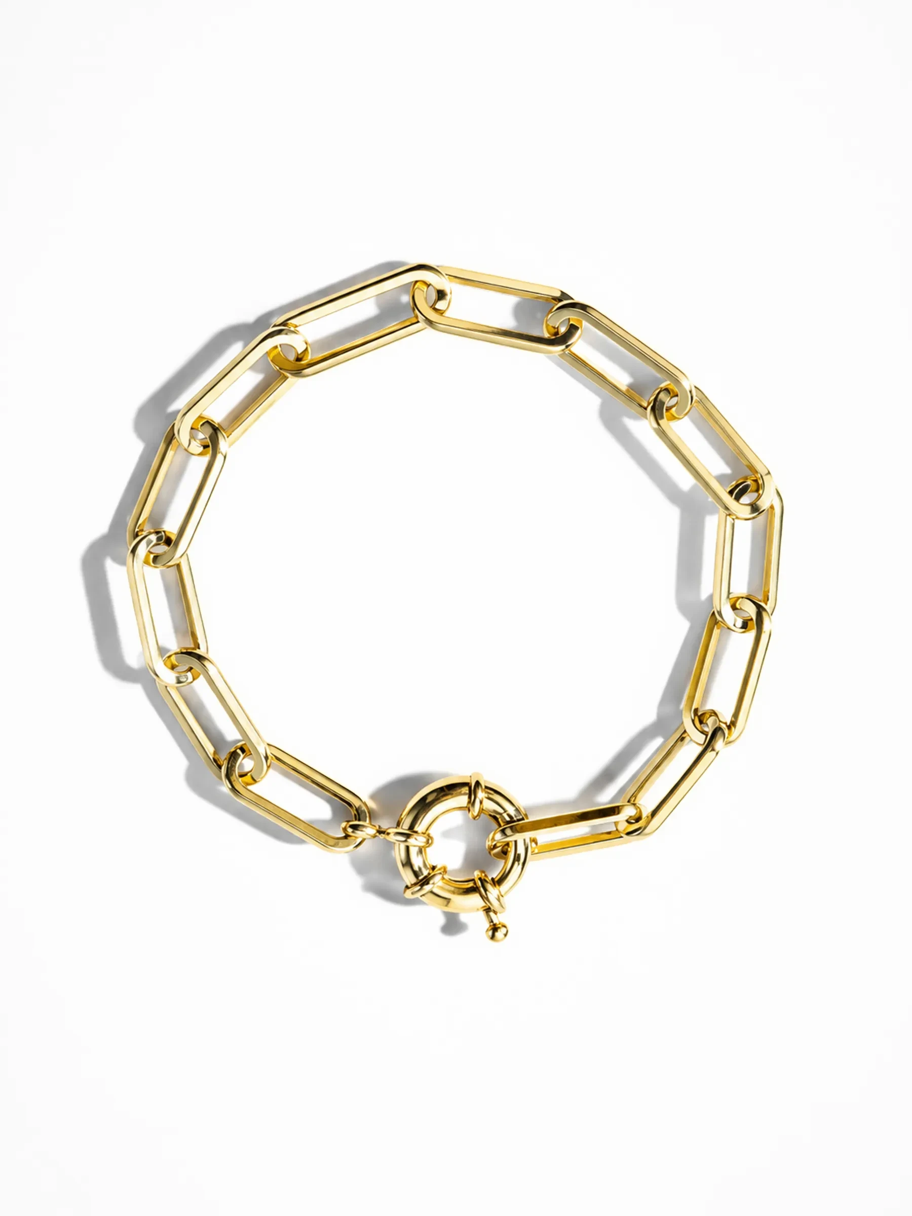 Gouden Armband Paperclip Schakel Legend