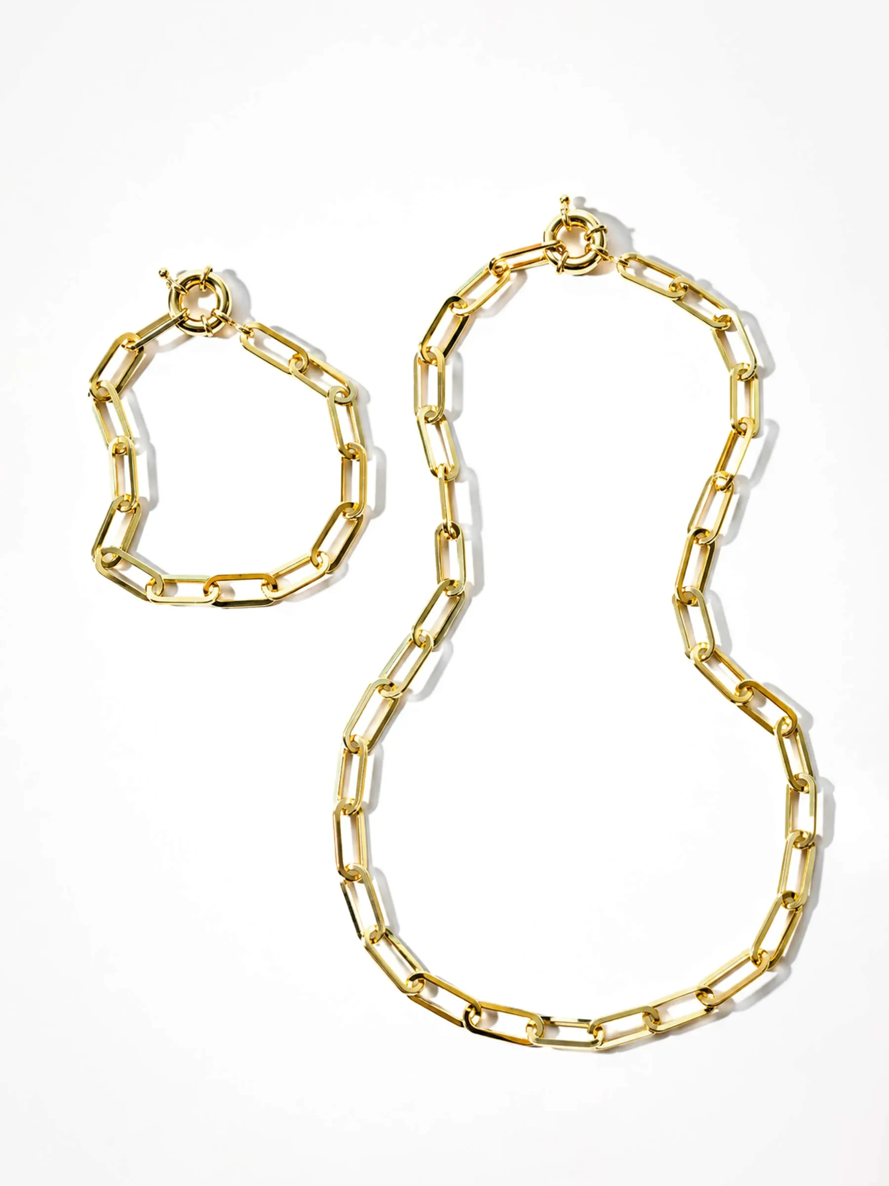Gouden Armband Paperclip Schakel Legend