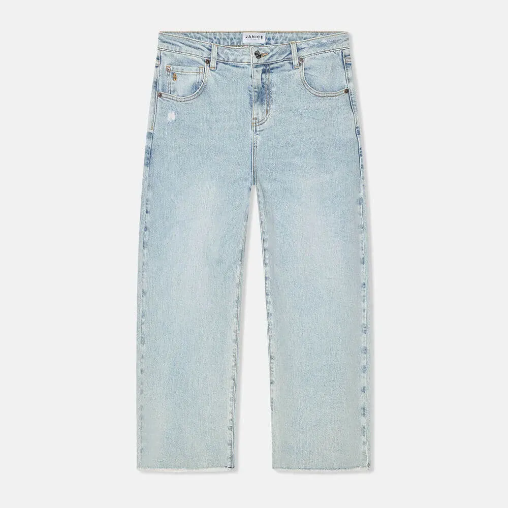 Barrel Jeans Dames Mid Rise Stretch Baxter Blauw 565