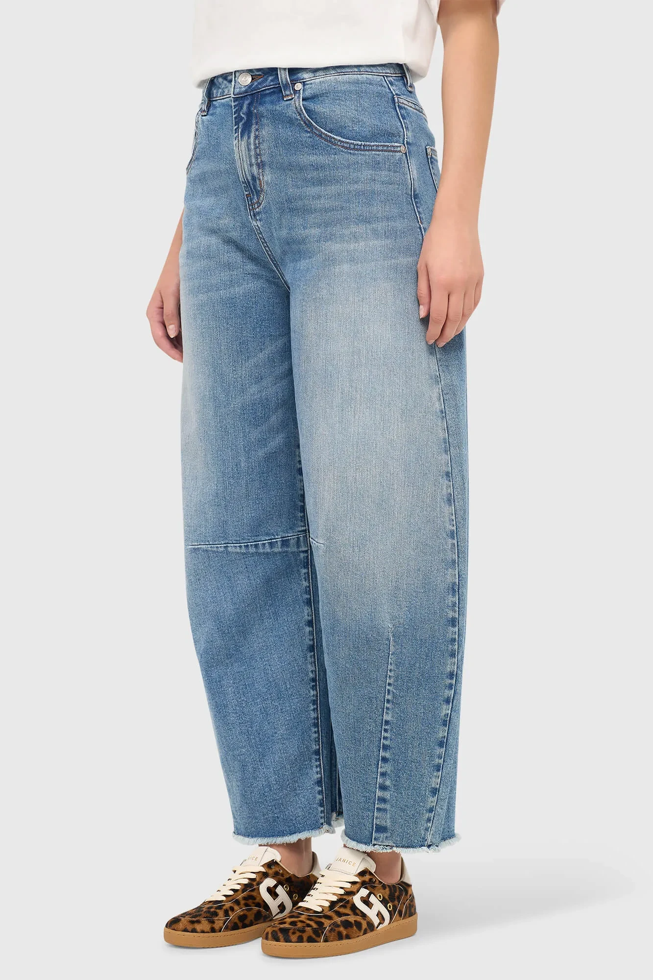 Barrel Jeans Dames Midrise Billy Blauw 379