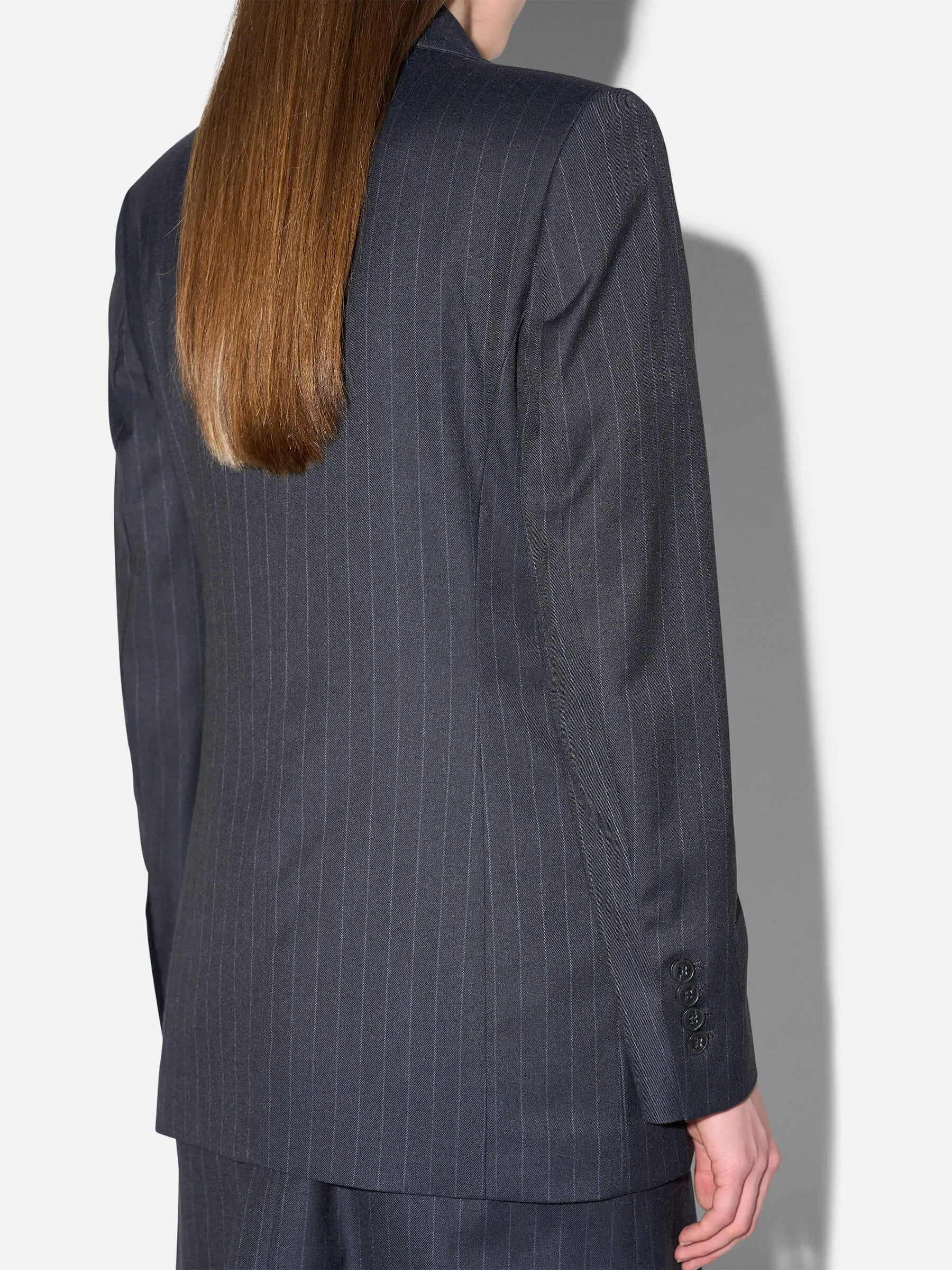 Blazer Dames Blauw Krijtstreep Martin