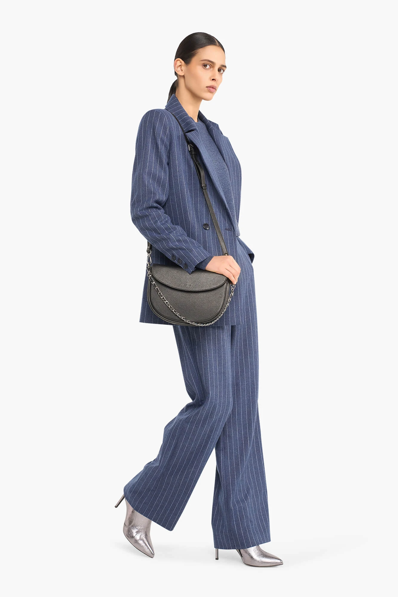 Blazer Dames Double Breasted Martin Blauw Streep