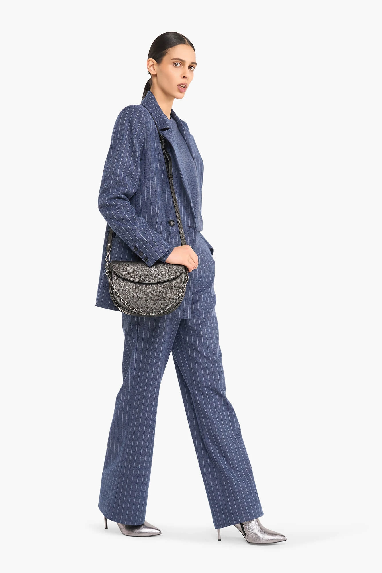 Blazer Dames Double Breasted Martin Blauw Streep