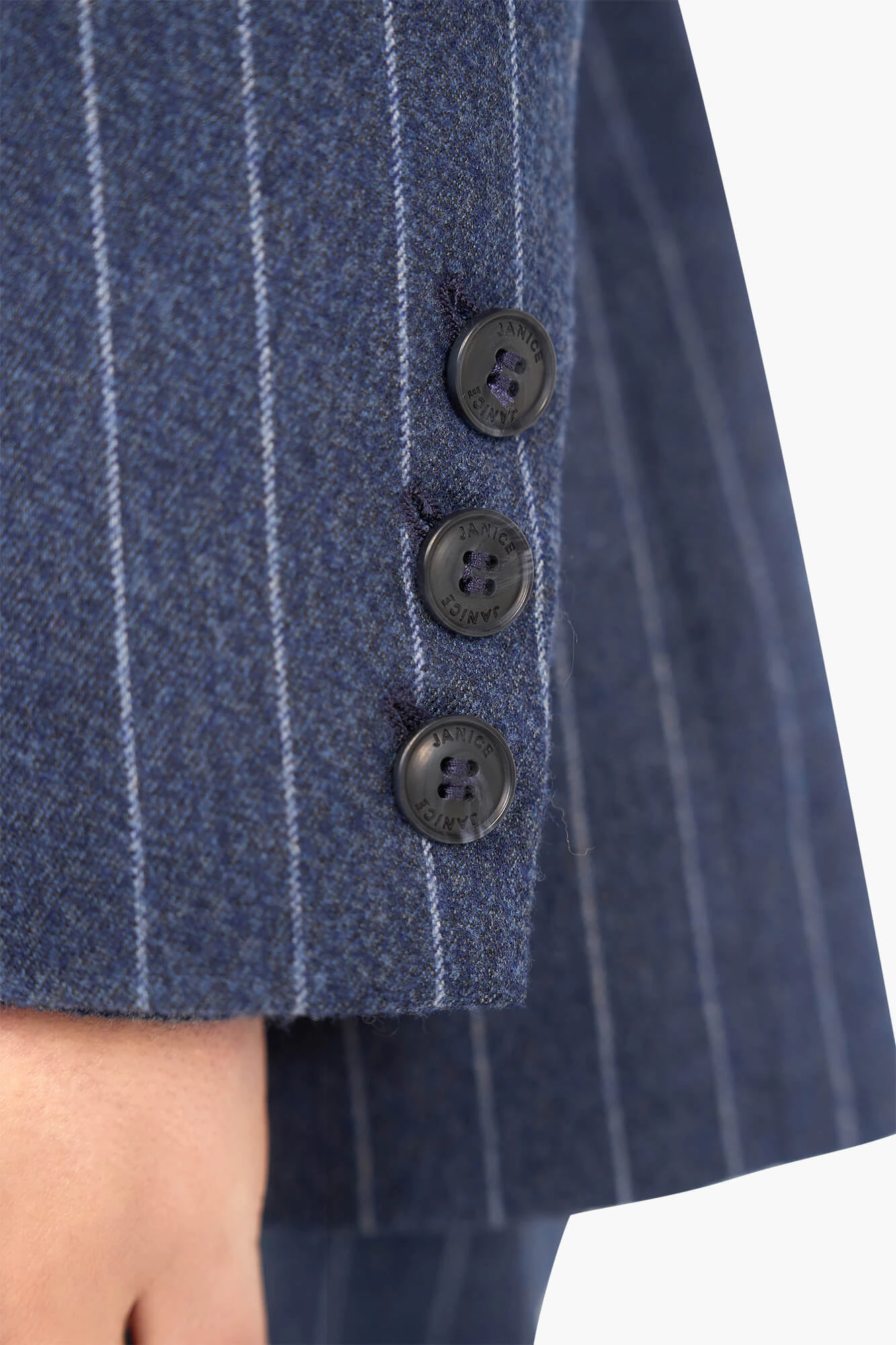 Blazer Dames Double Breasted Martin Blauw Streep
