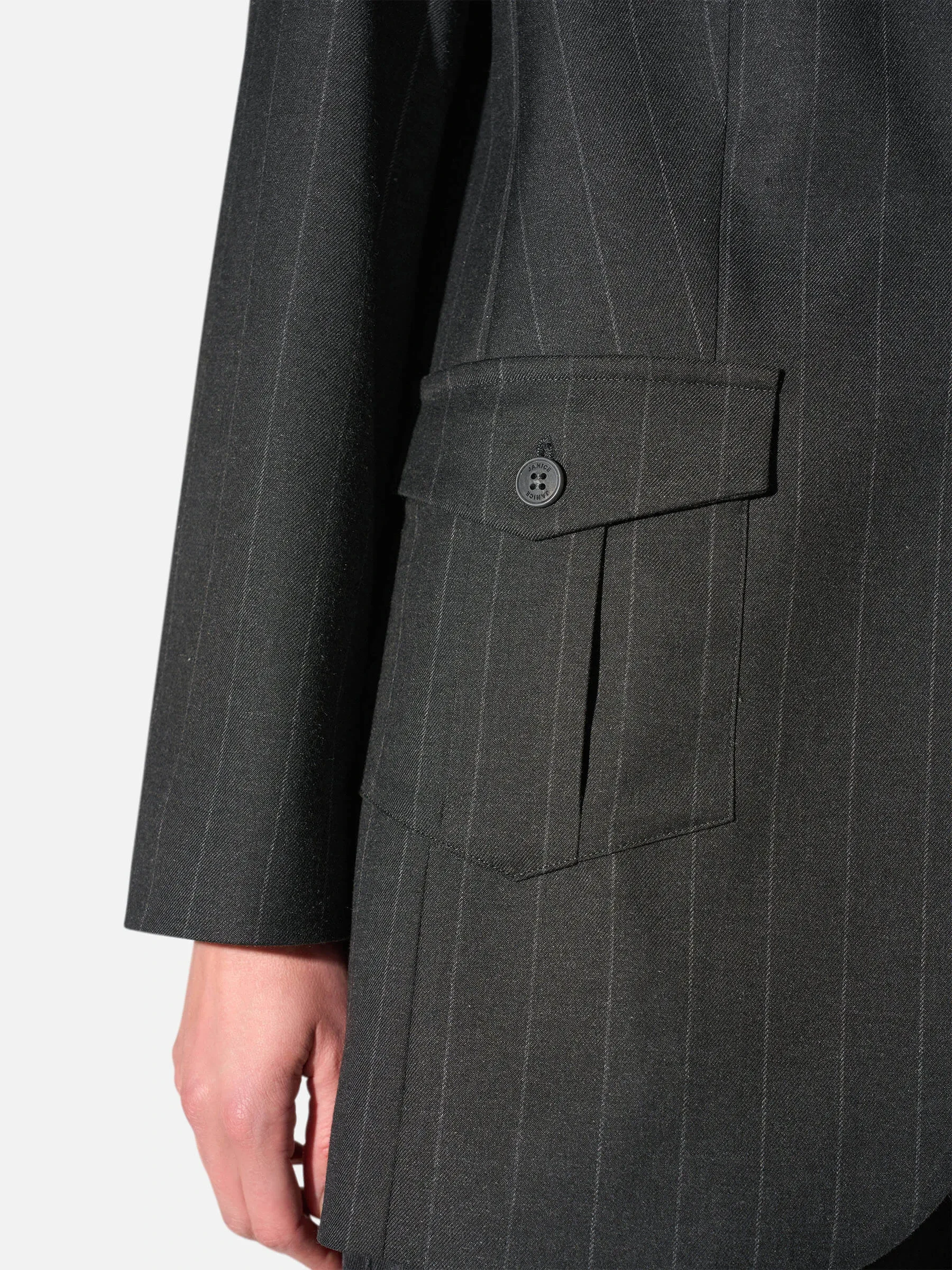 Blazer Dames Boyfriend Zwart Krijtstreep Hank