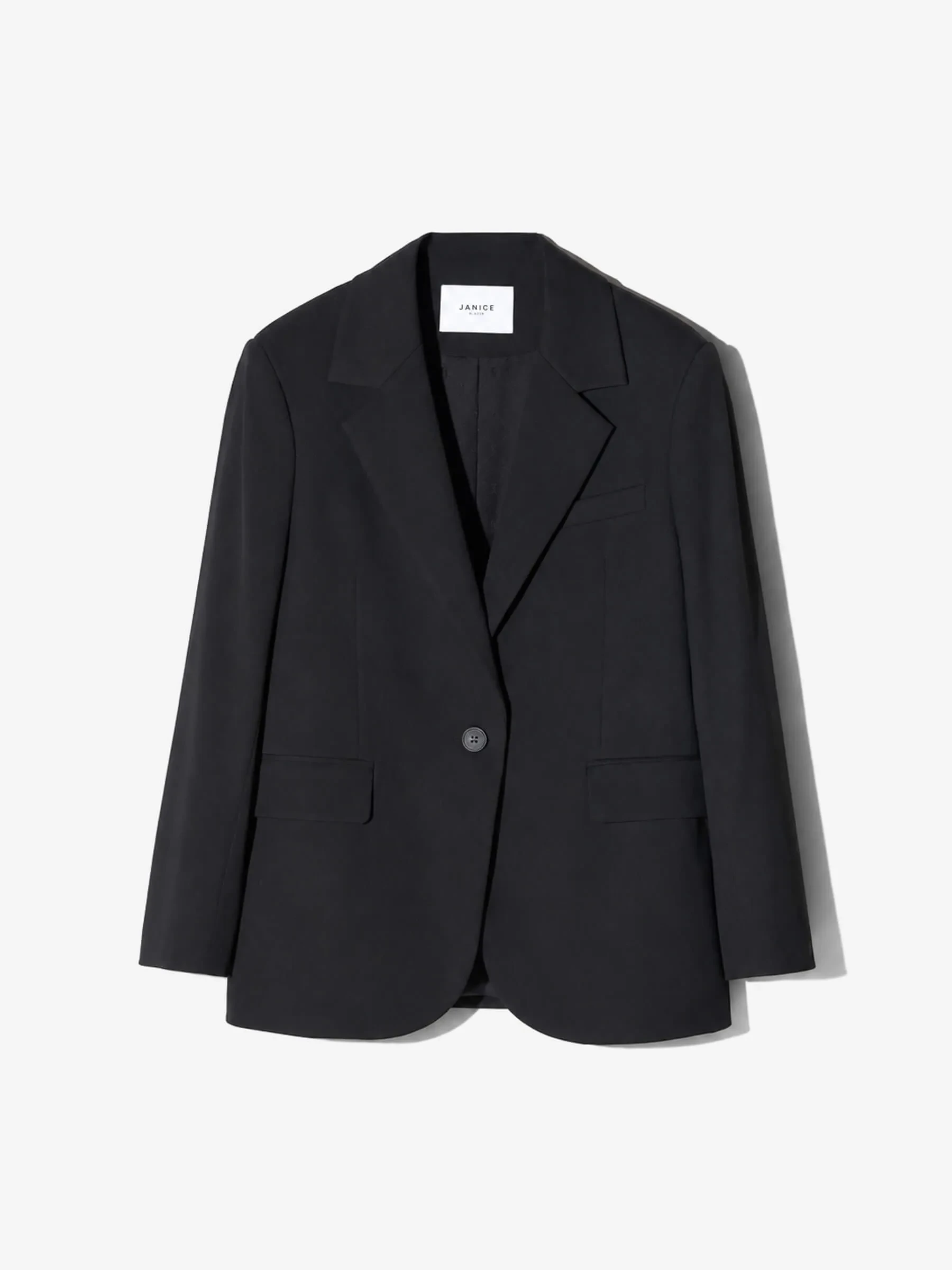 Blazer Dames Boyfriend Zwart Oxen