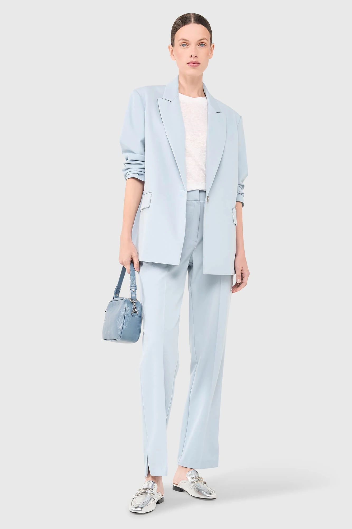 Jones Blazer Licht Blauw