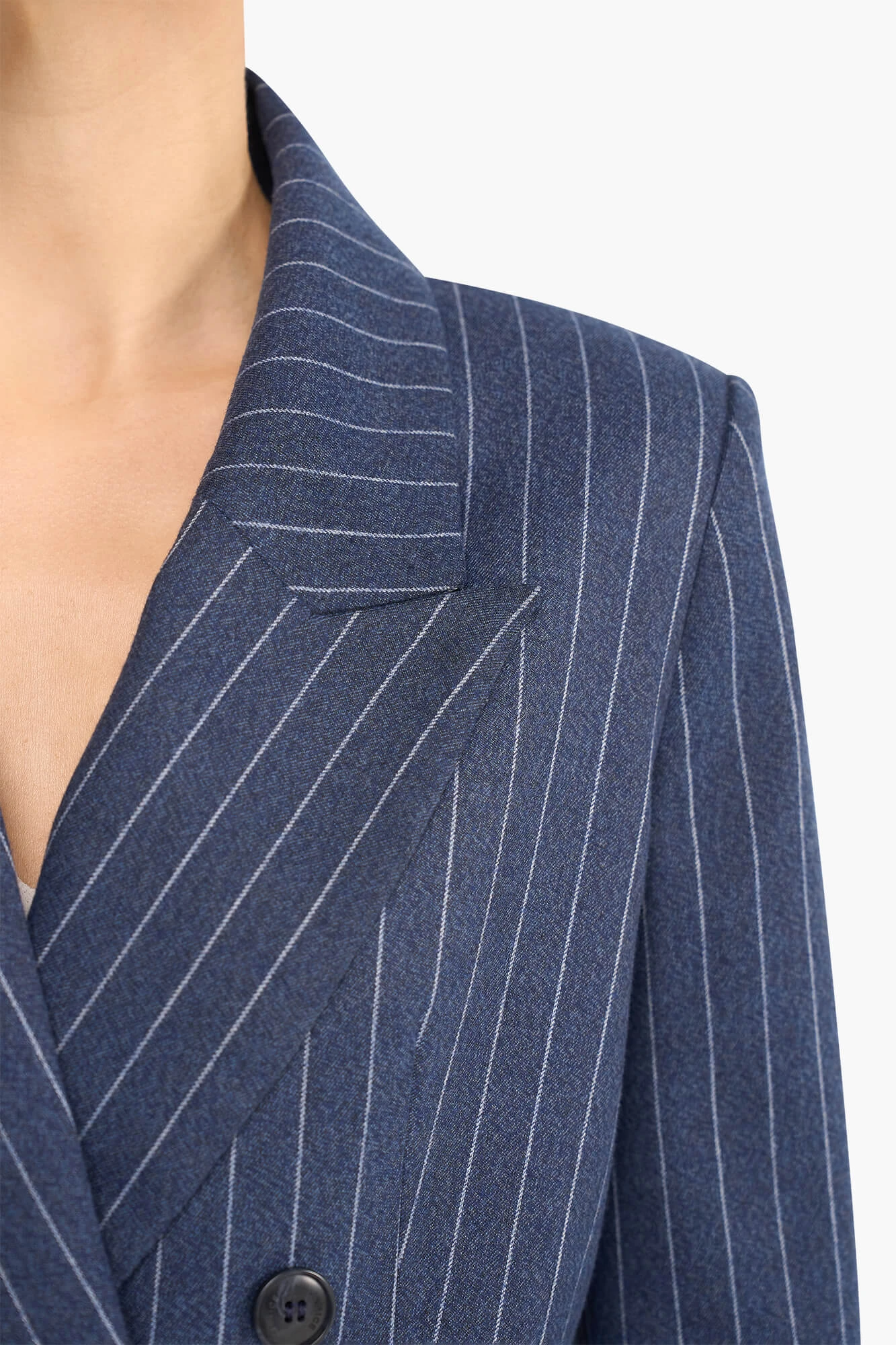 Blazer Dames Kort Stan Blauw Streep