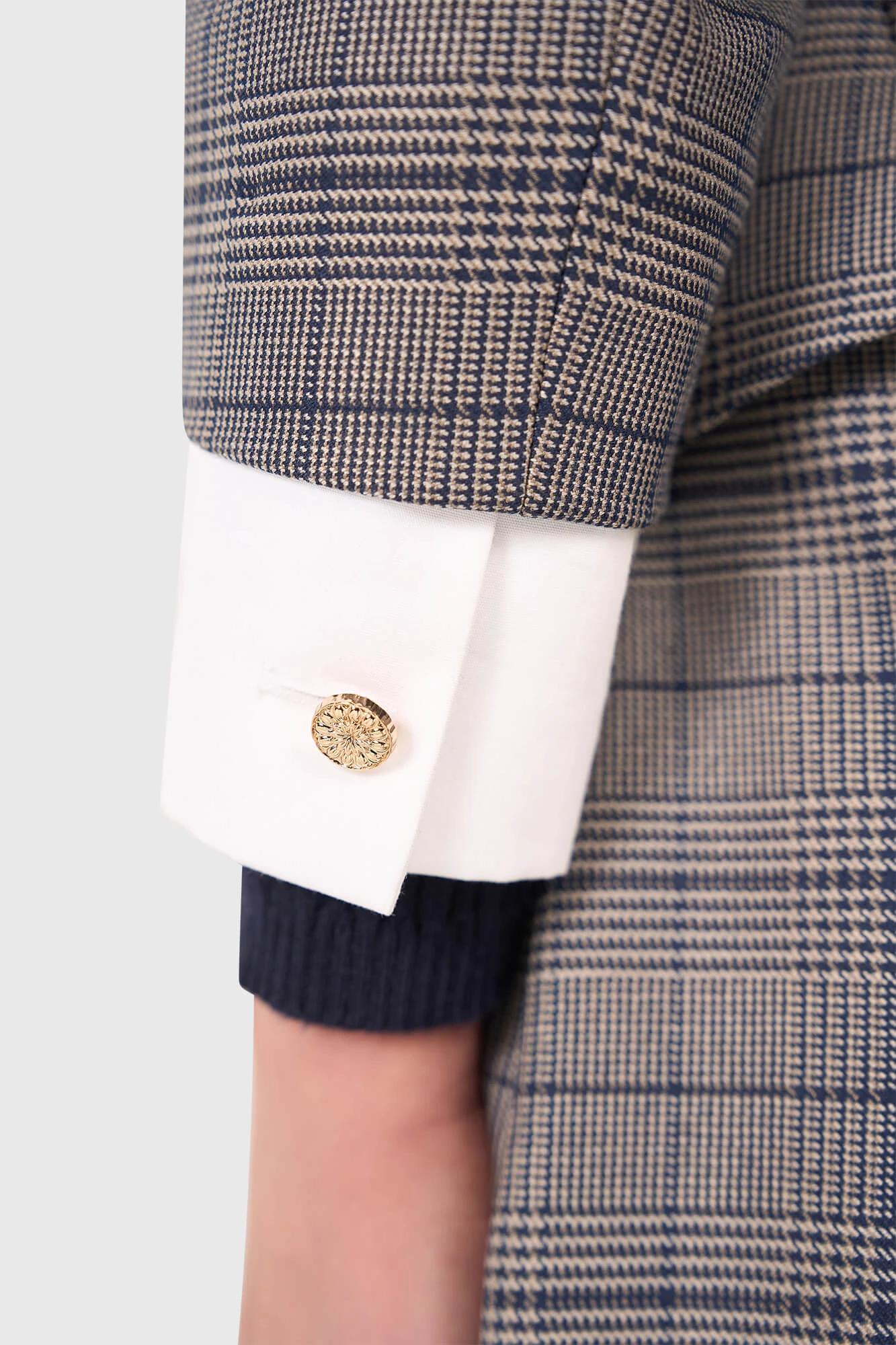 Stan Blauw Beige Ruit