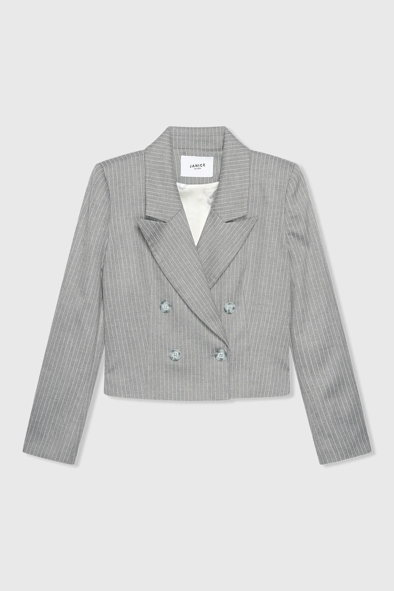 Stan Grijs Streep Lurex
