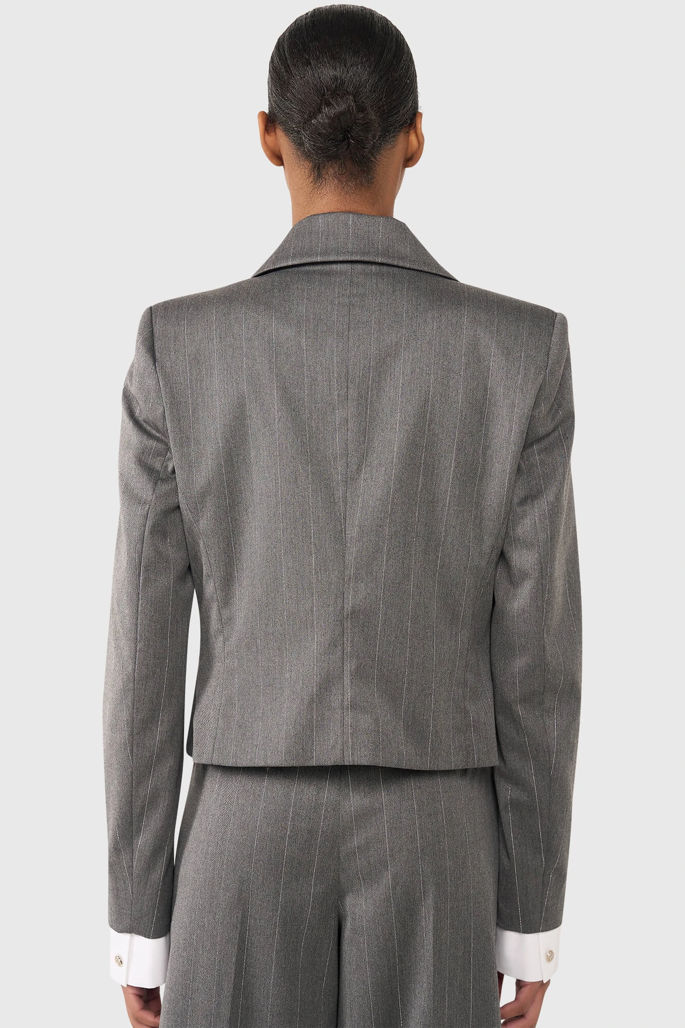 Stan Grijs Streep Lurex