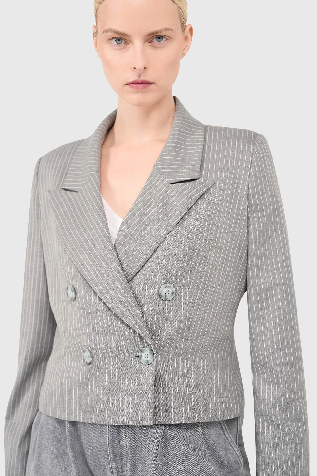 Stan Blazer Grijze Streep