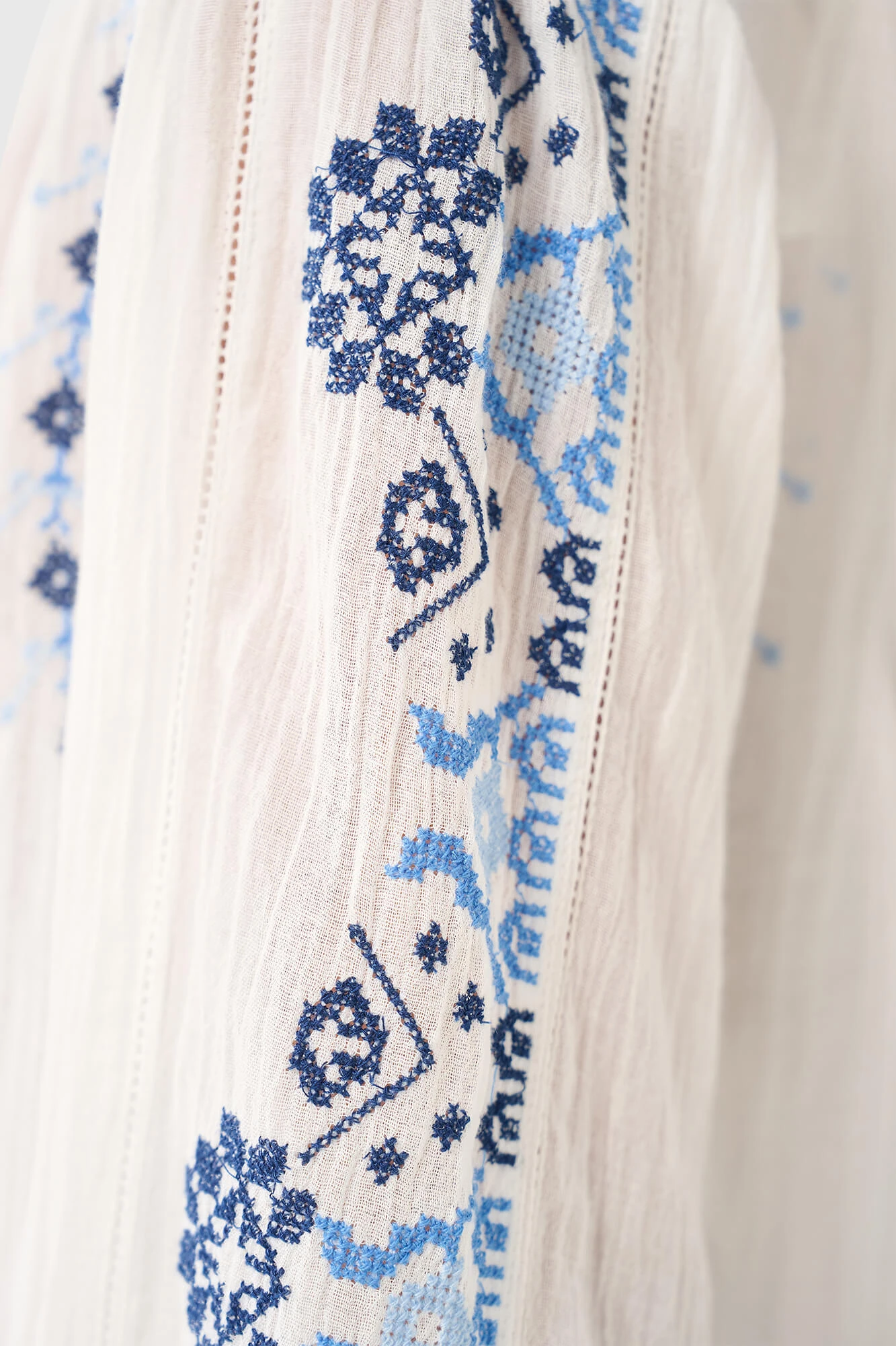 Austin Blouse Wit Blauw