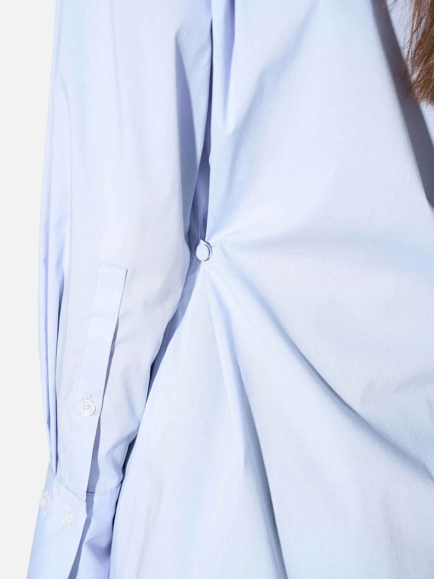 Blouse Dames Katoen Knoopjes Blauw Rix