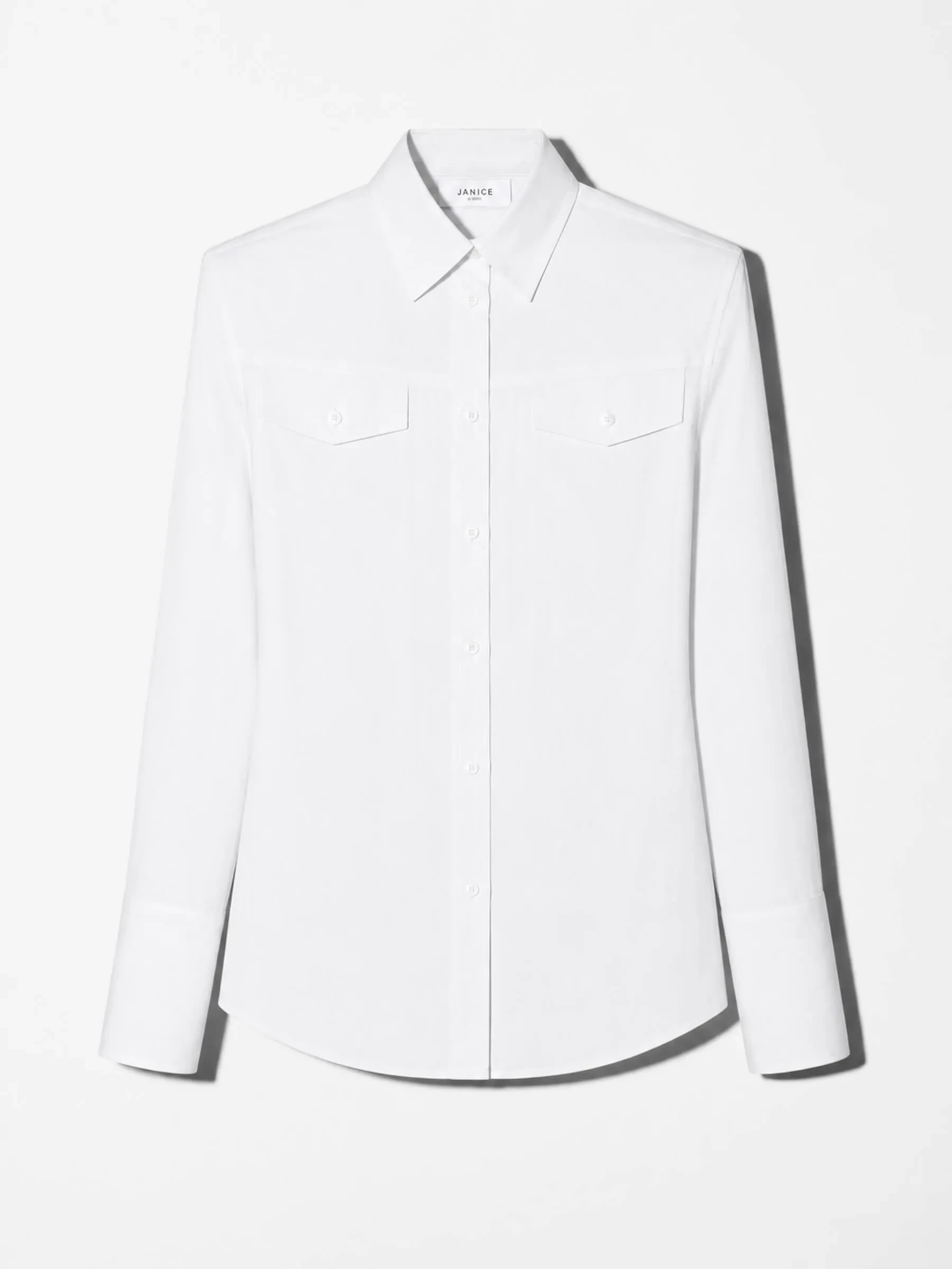 Blouse Dames Katoen Knoopjes Wit Rix