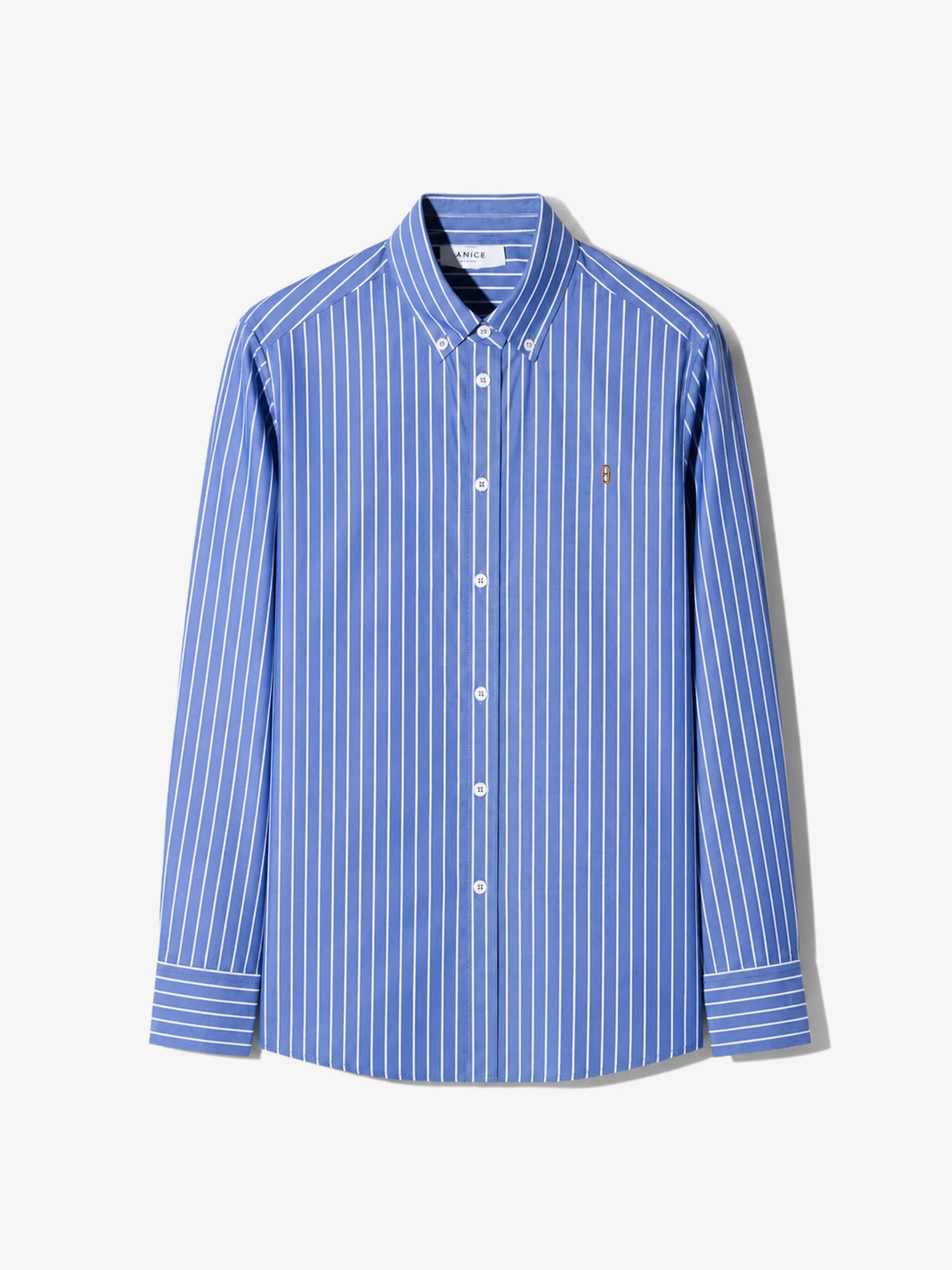 Blouse Dames Katoen Strepen Clint Donker Blauw