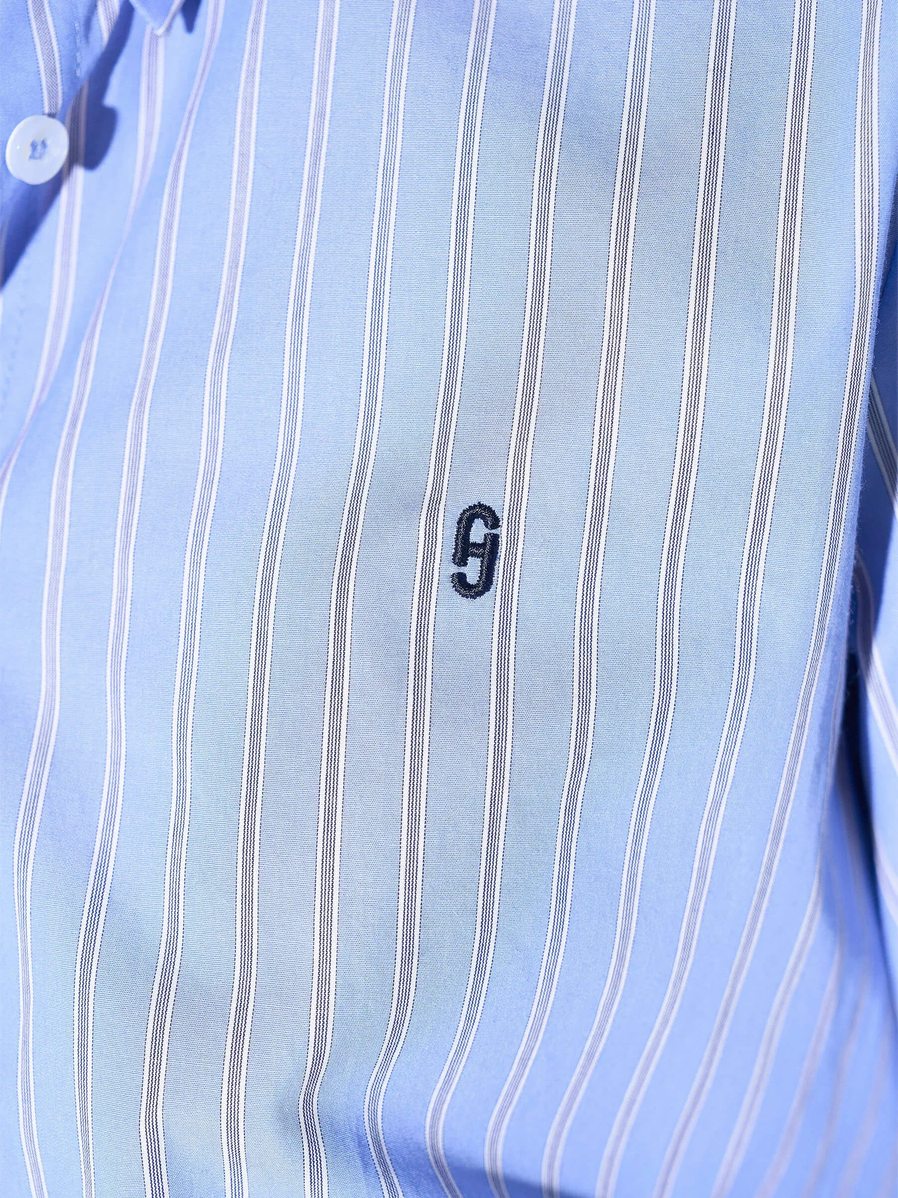 Blouse Dames Katoen Strepen Clint Blauw