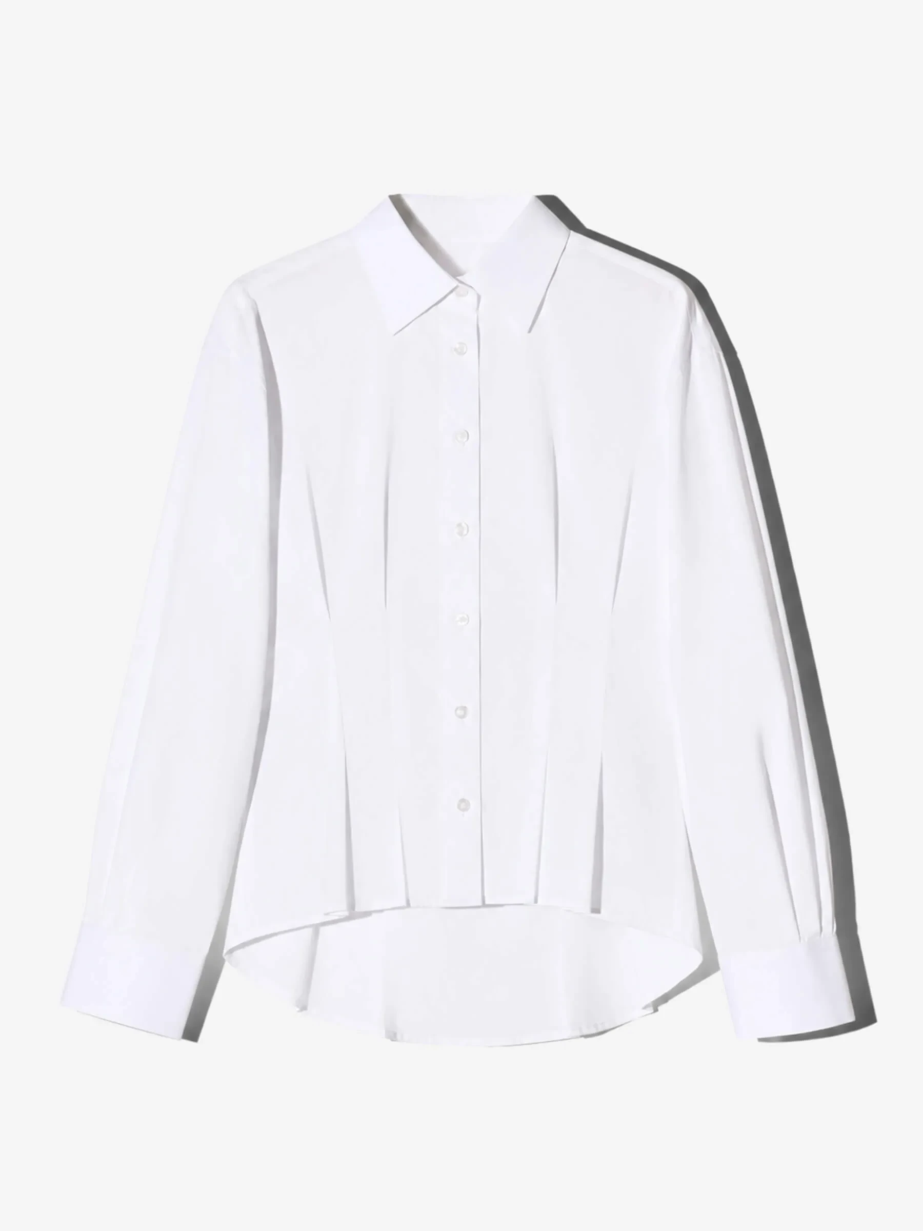 Blouse Dames Katoen Wit Taille Brogan