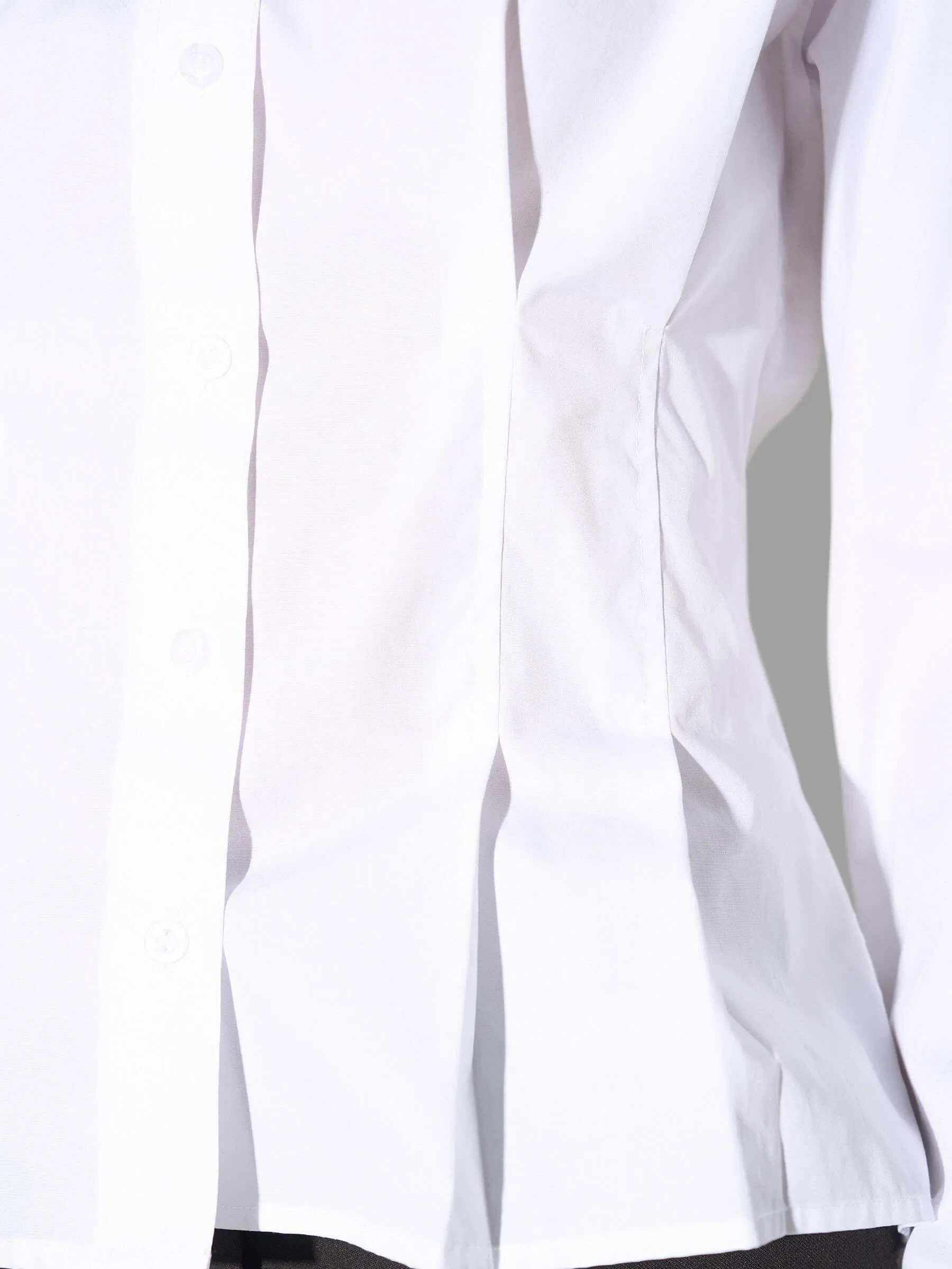 Blouse Dames Katoen Wit Taille Brogan