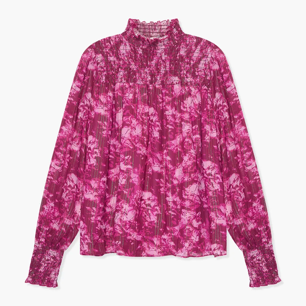 Blouse Dames Print Smog Hardy Paars