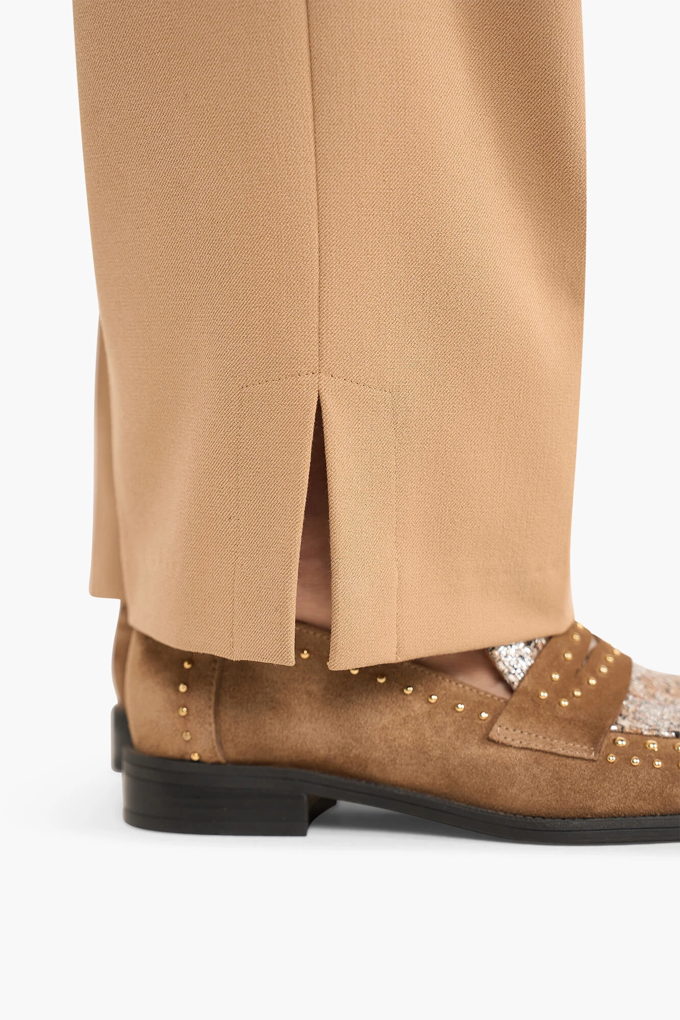 Broek Dames Splitje Marc Beige