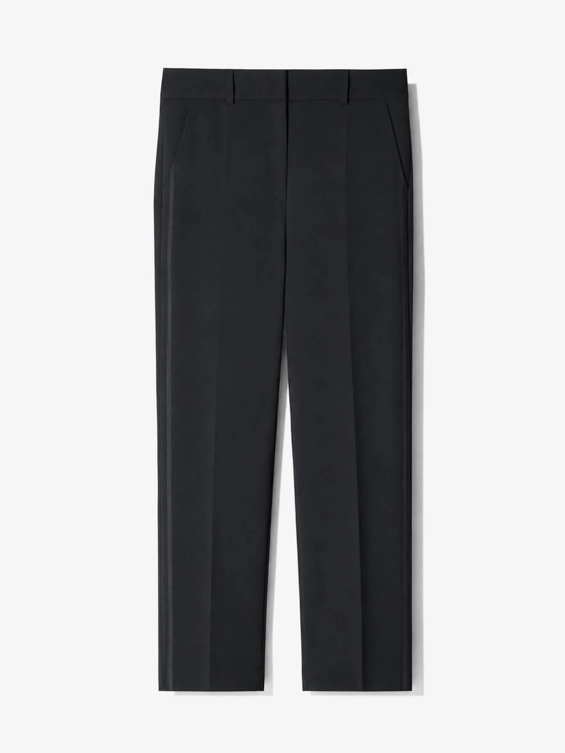Broek Dames Rechte Pijp Cropped Zwart Sean