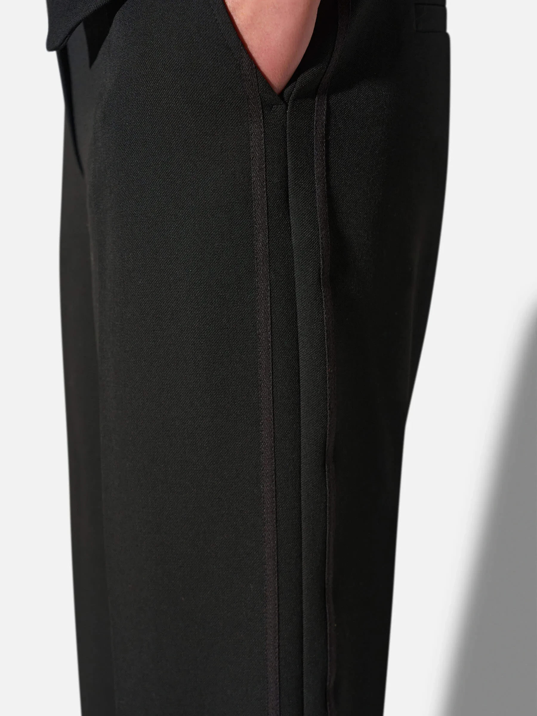 Broek Dames Rechte Pijp Cropped Zwart Sean