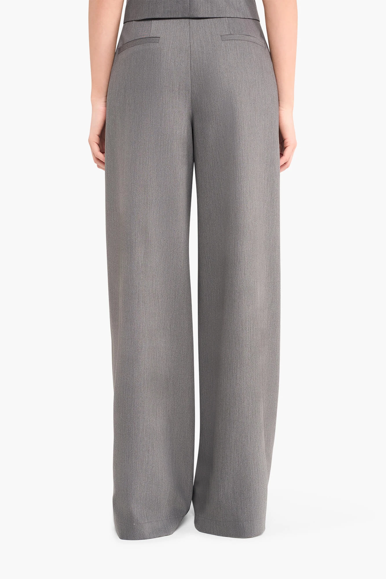 Broek Dames Wijde Pijp Dollar Grijs