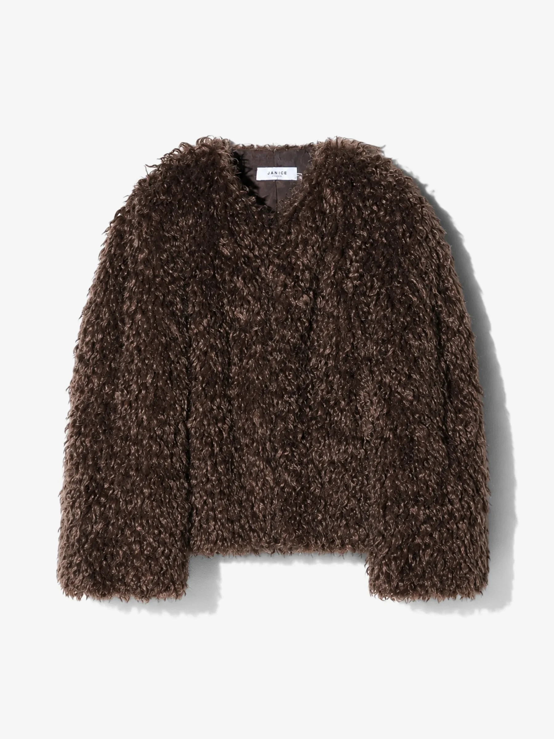 Bruin Vintage Faux Fur Dames Jas Reno