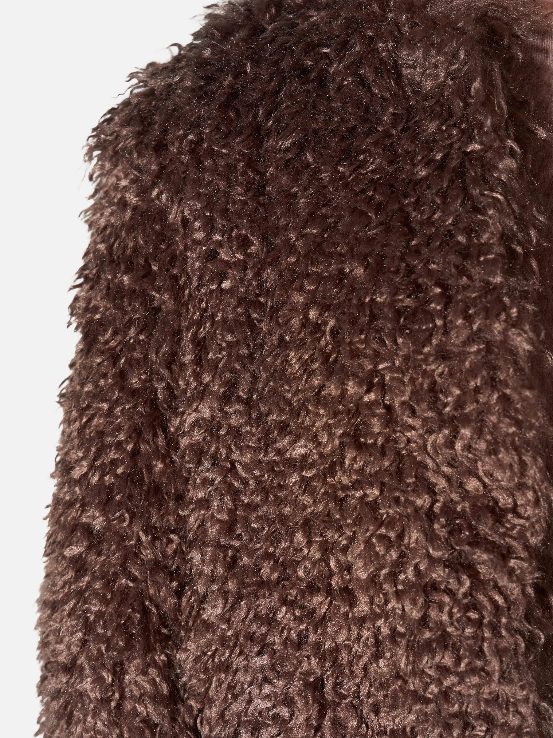 Bruin Vintage Faux Fur Dames Jas Reno