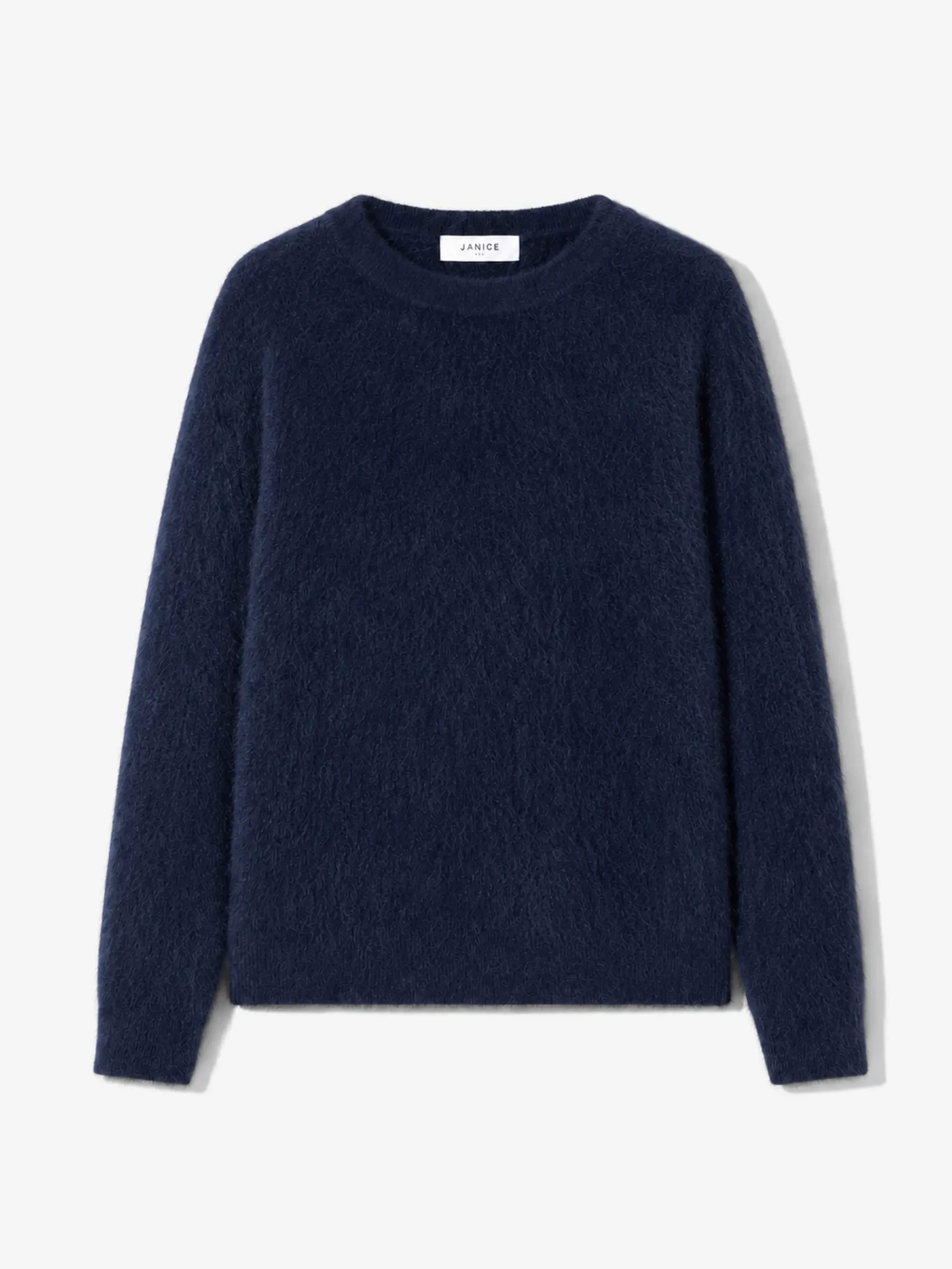 Brushed Cashmere Dames Trui Ronde Hals Lewis Blauw