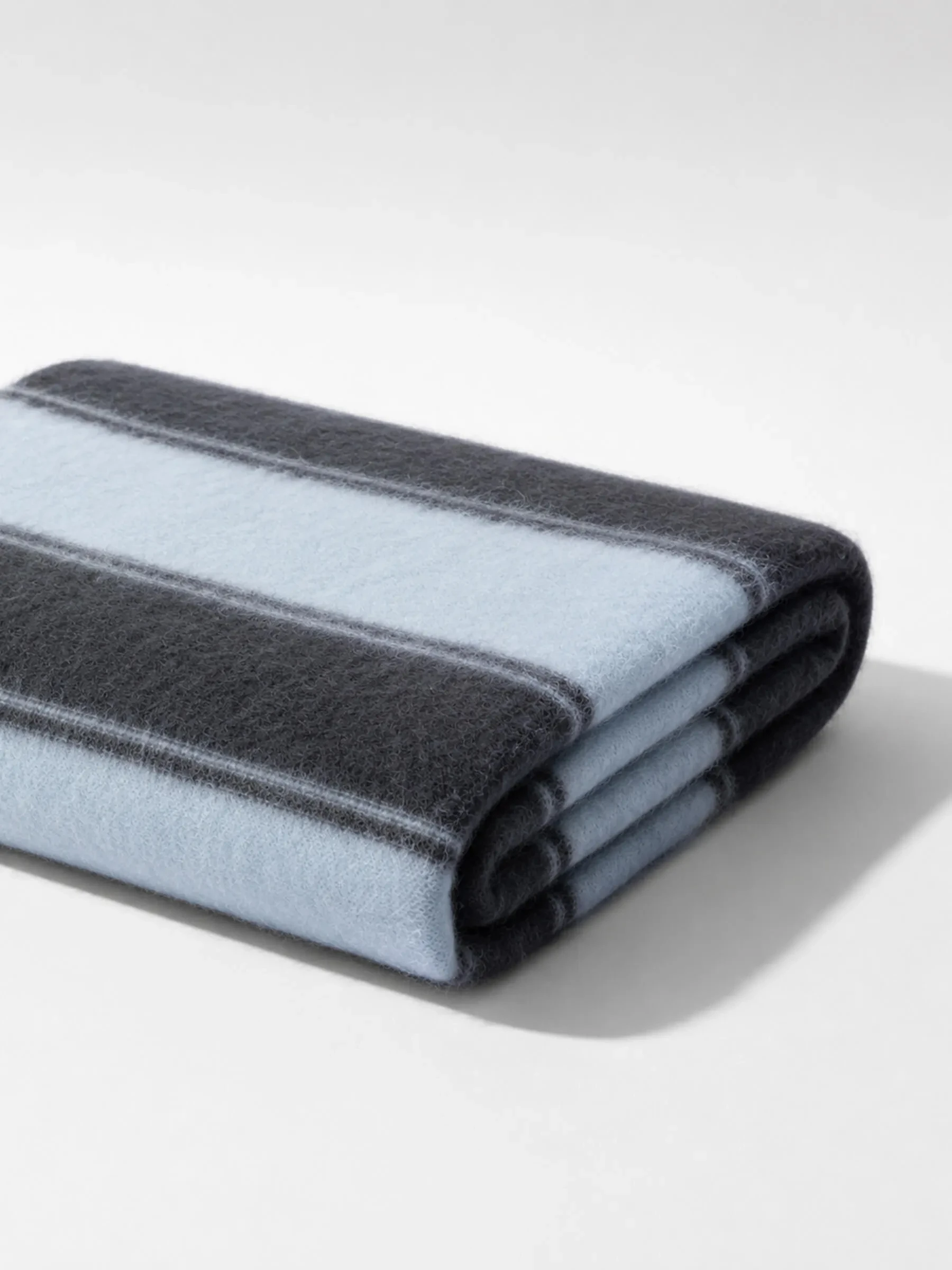 Brushed Merino Wol Dames Sjaal Santos Blauw Grijs