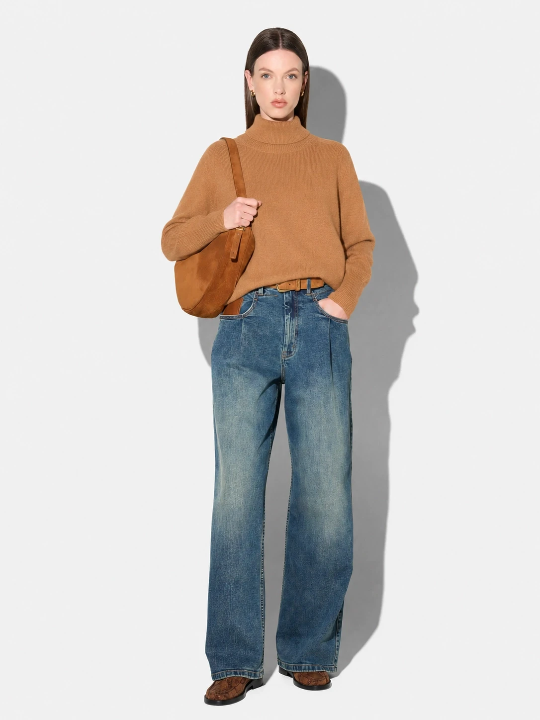 Camel Cashmere Dames Coltrui Bennet