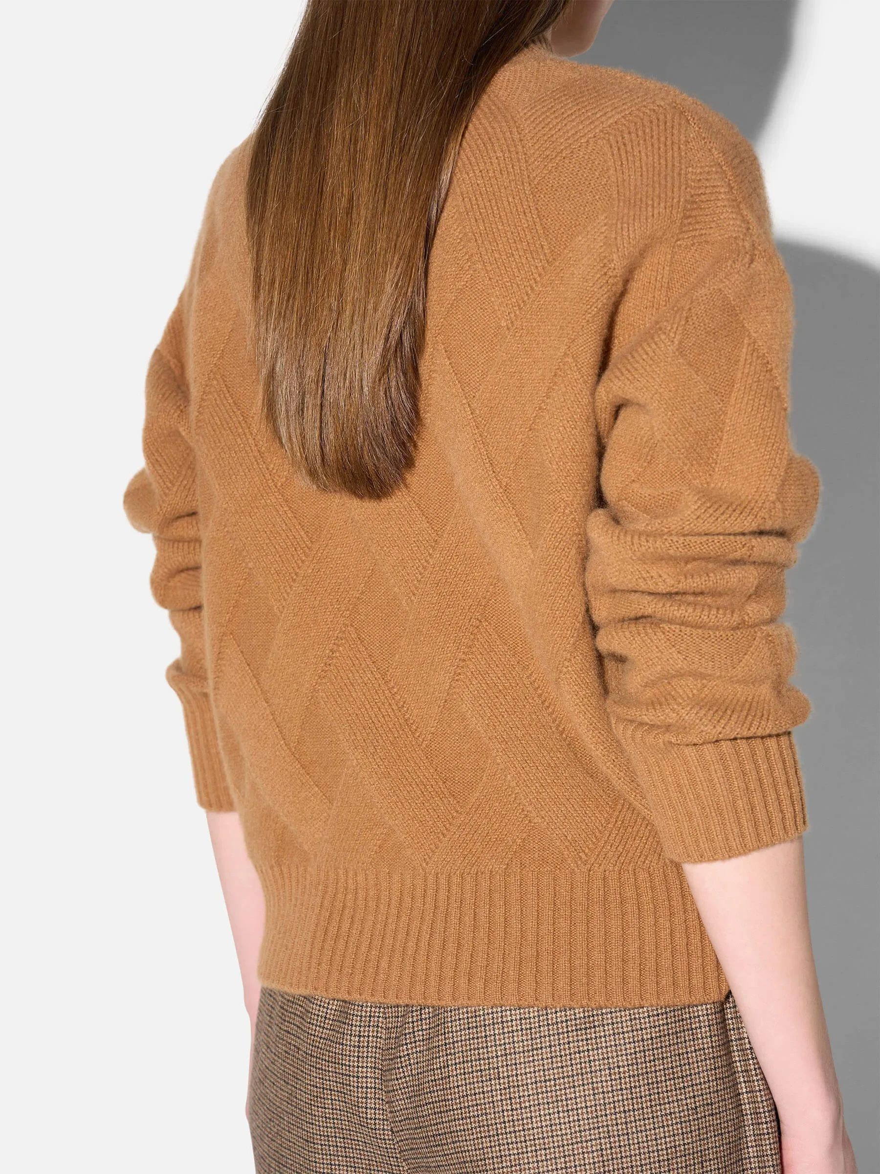 Camel Cashmere Dames Trui Taron