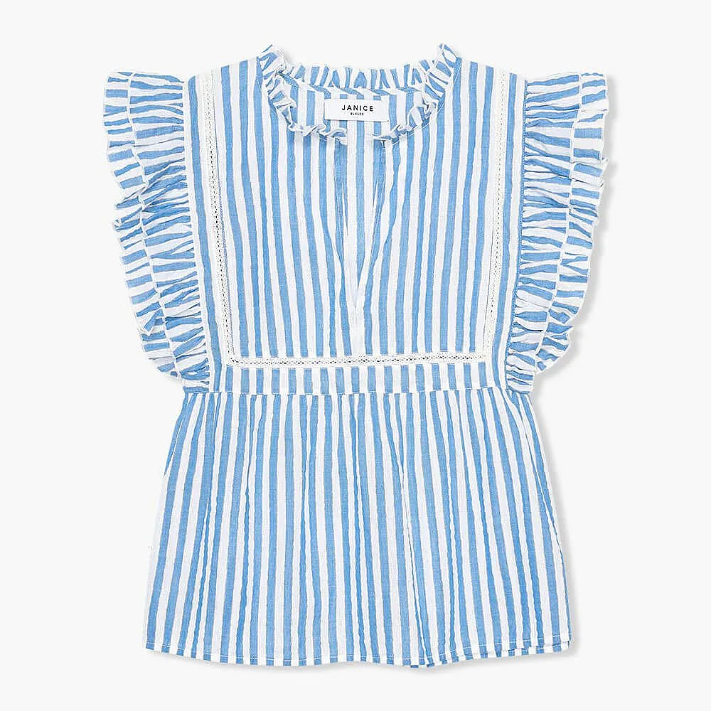 Carson Blouse Gestreept