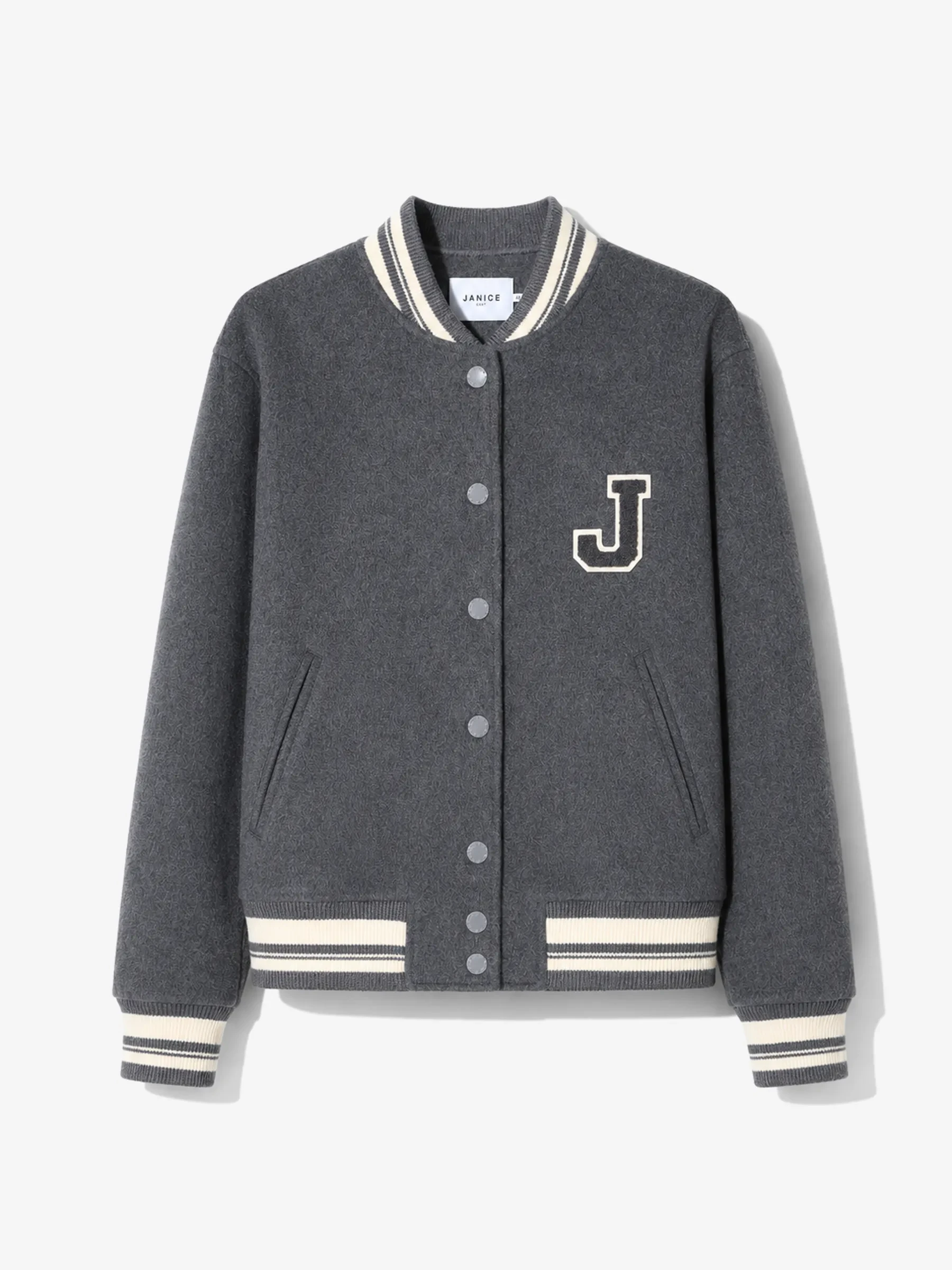 Cashmere Bomberjack Dames Double Faced Beige Collin Grijs