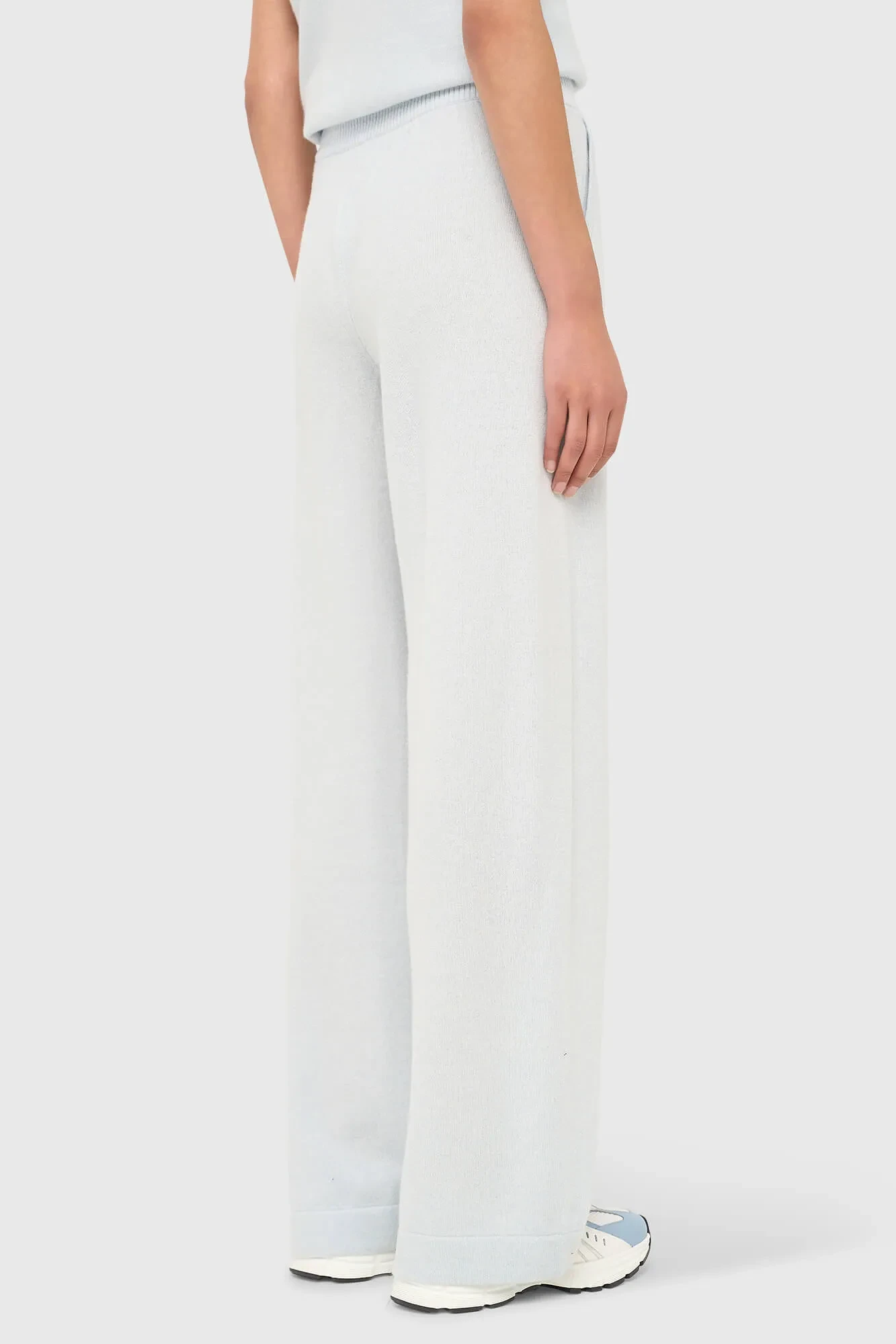 Cashmere Broek Wijde Pijp Dames Eldon Blauw