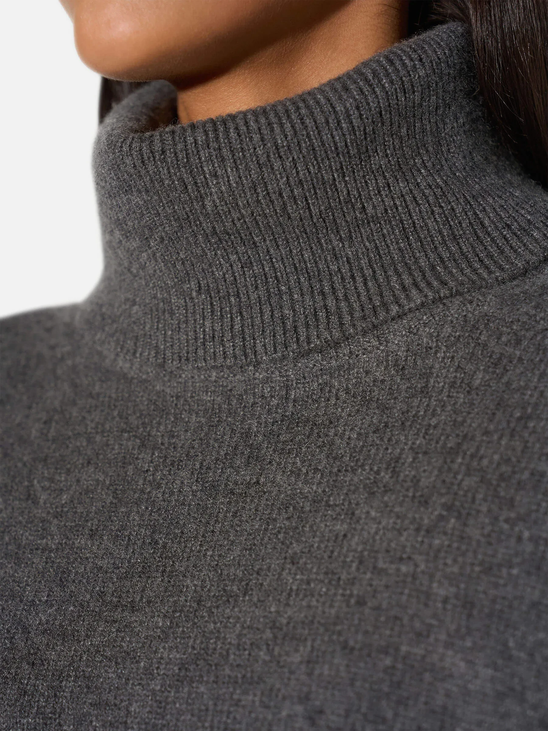 Cashmere Dames Coltrui Bennet Grijs