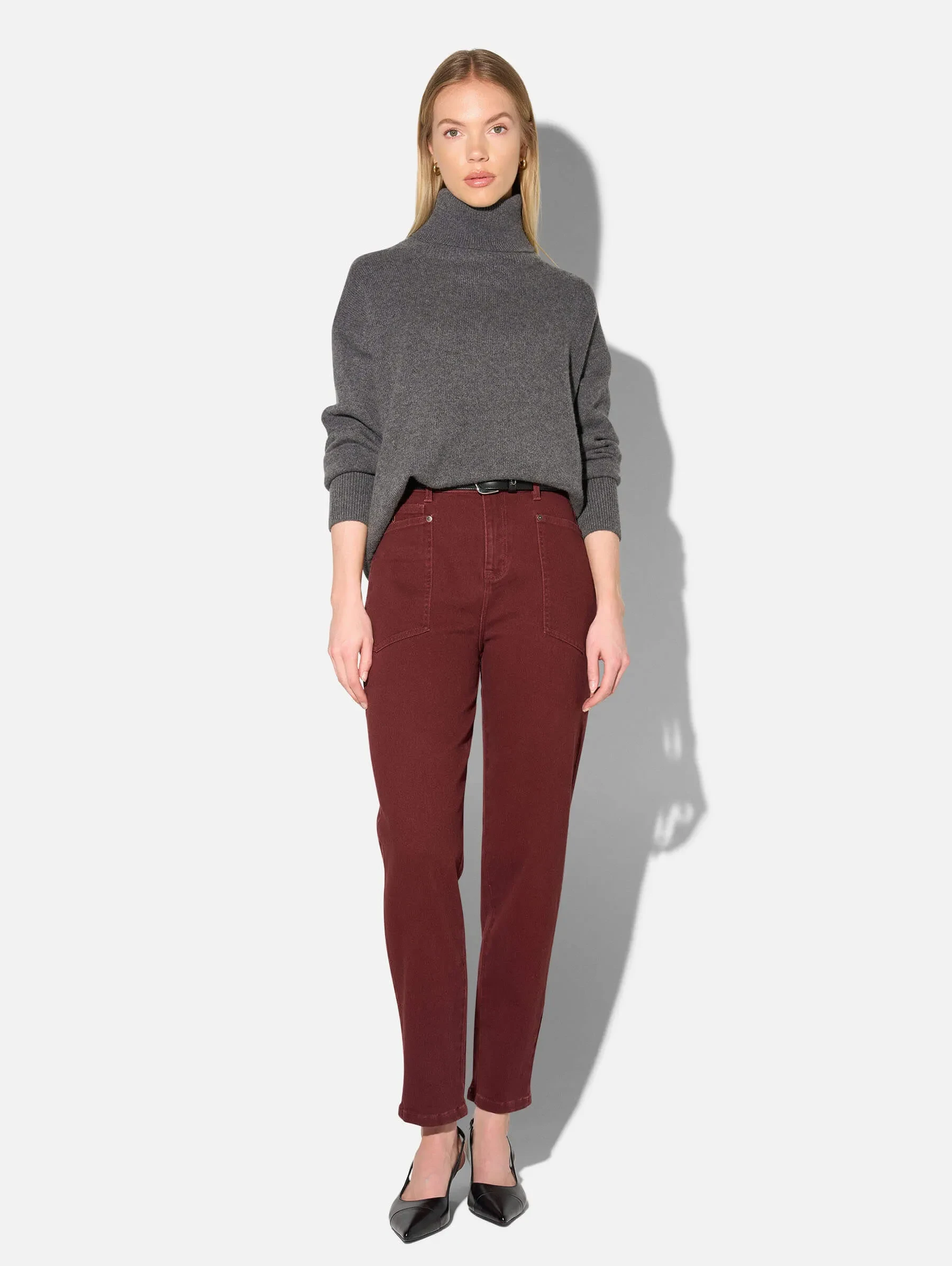 Cashmere Dames Coltrui Dawsey Grijs