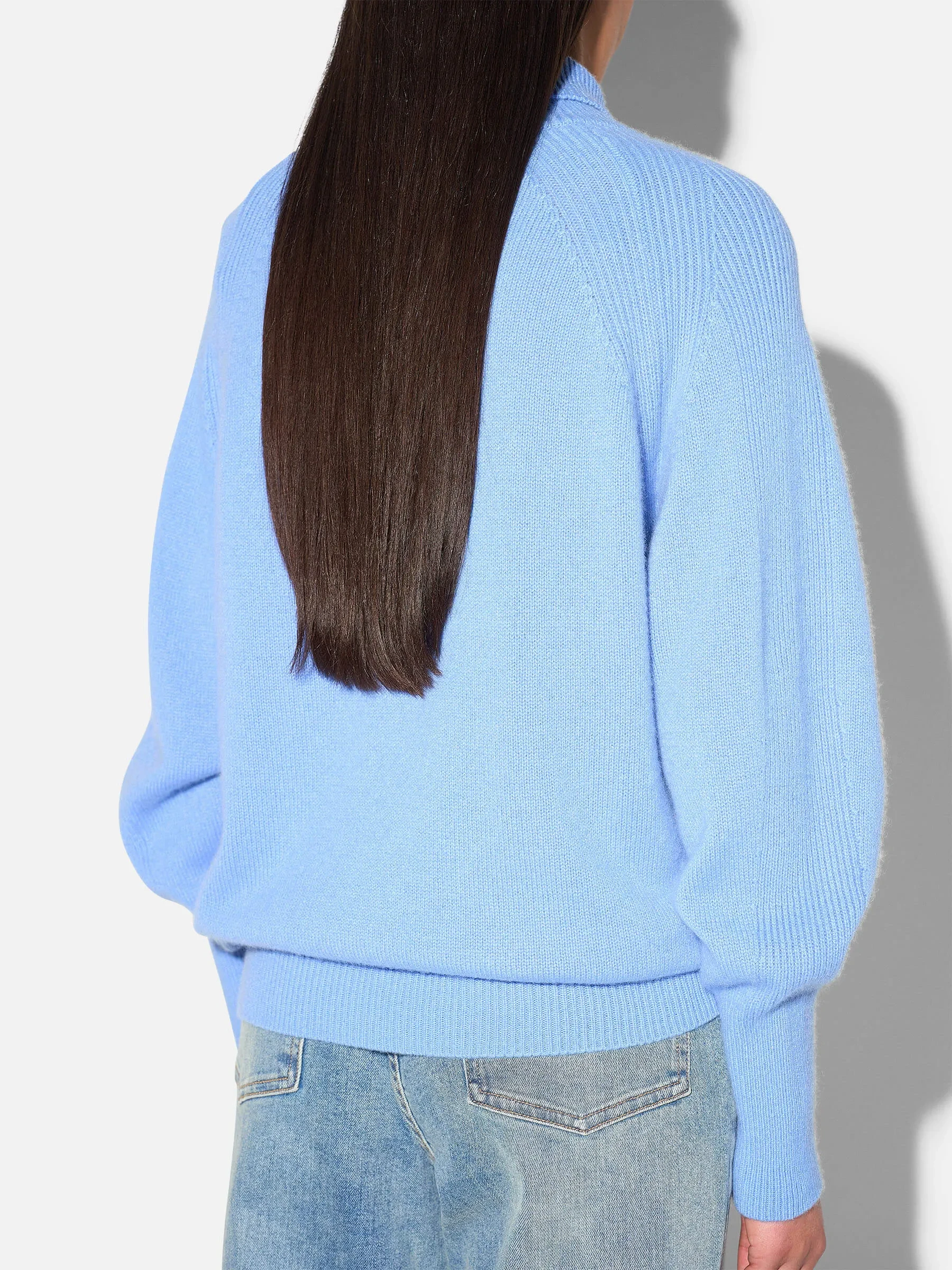 Cashmere Dames Coltrui Dawsey Licht Blauw
