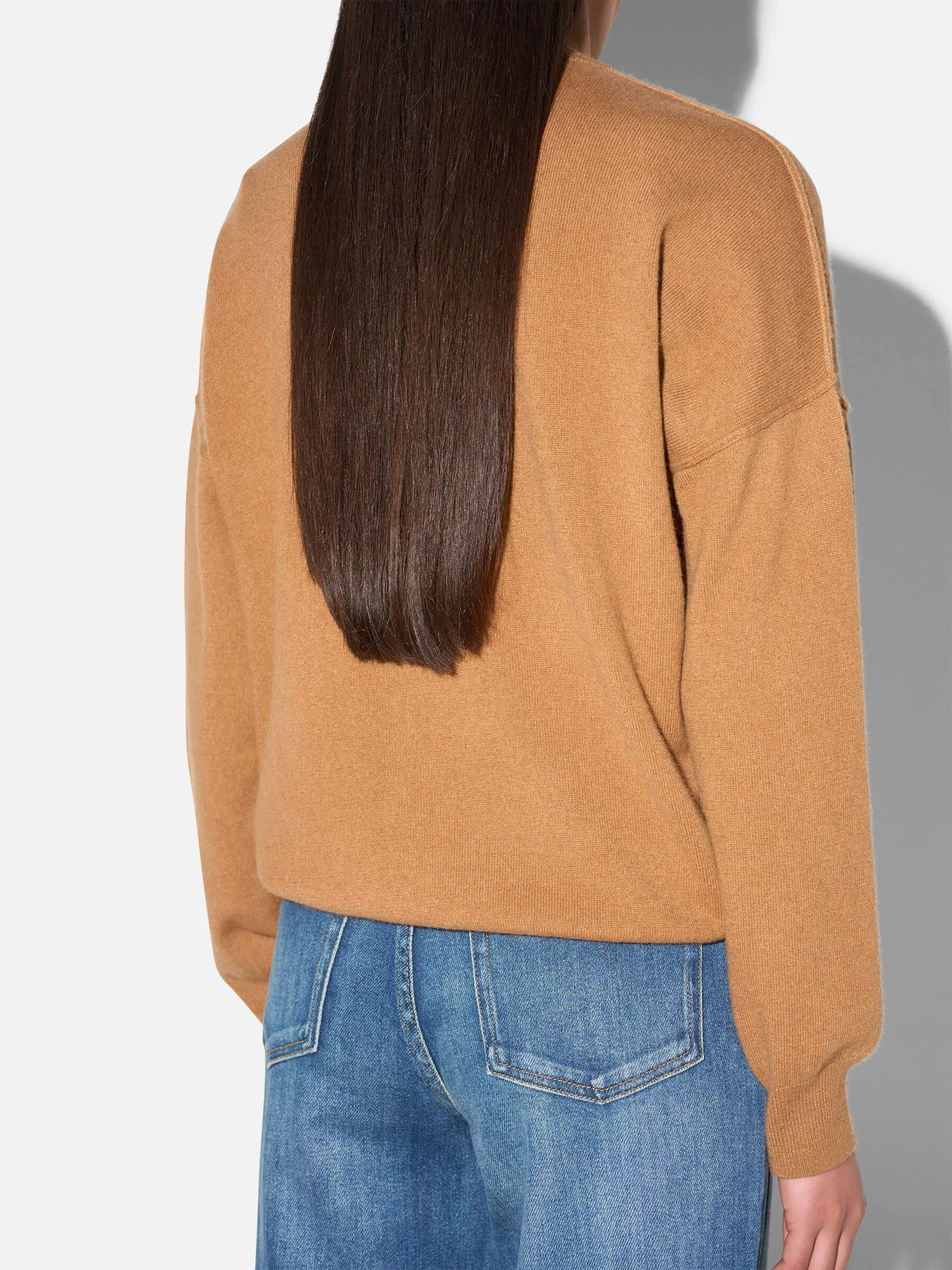 Cashmere Dames Trui Lewis Camel