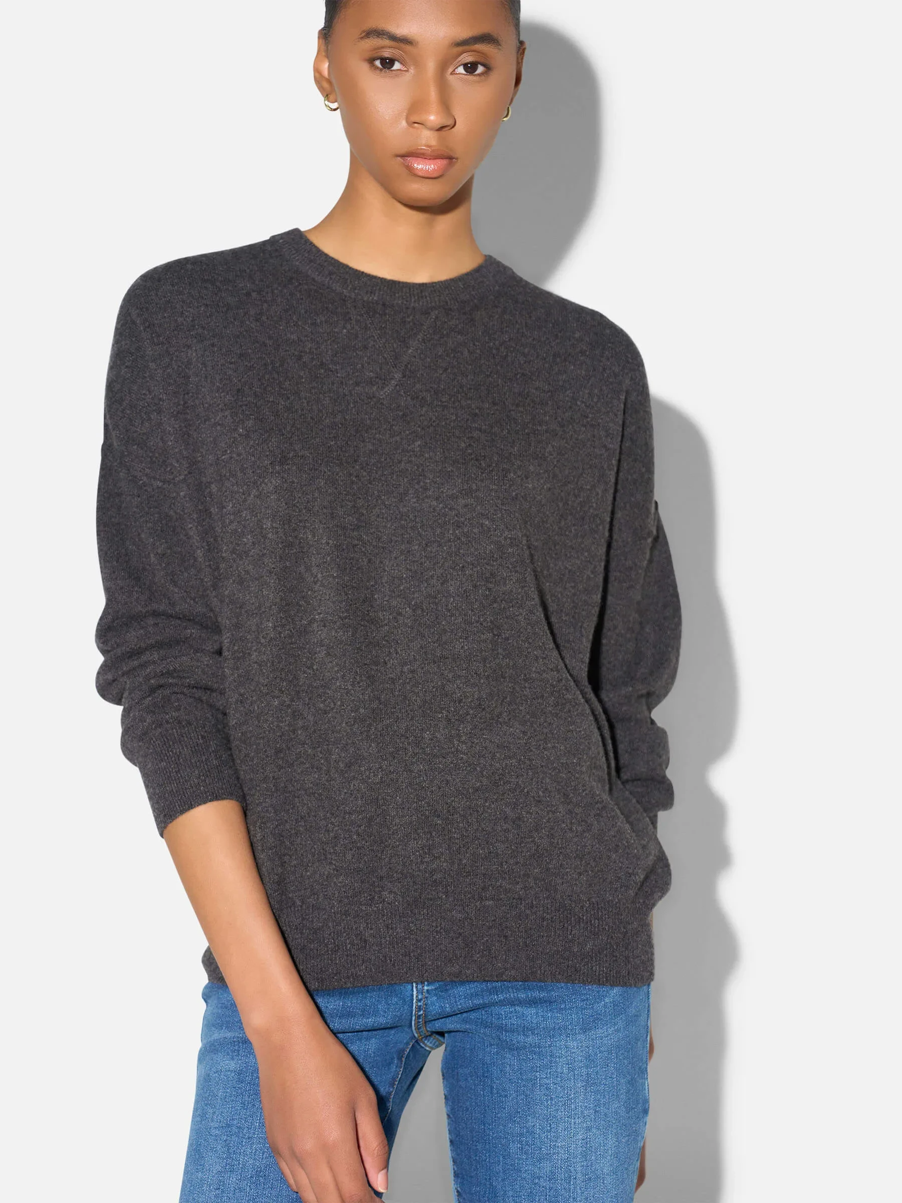 Cashmere Dames Trui Lewis Grijs