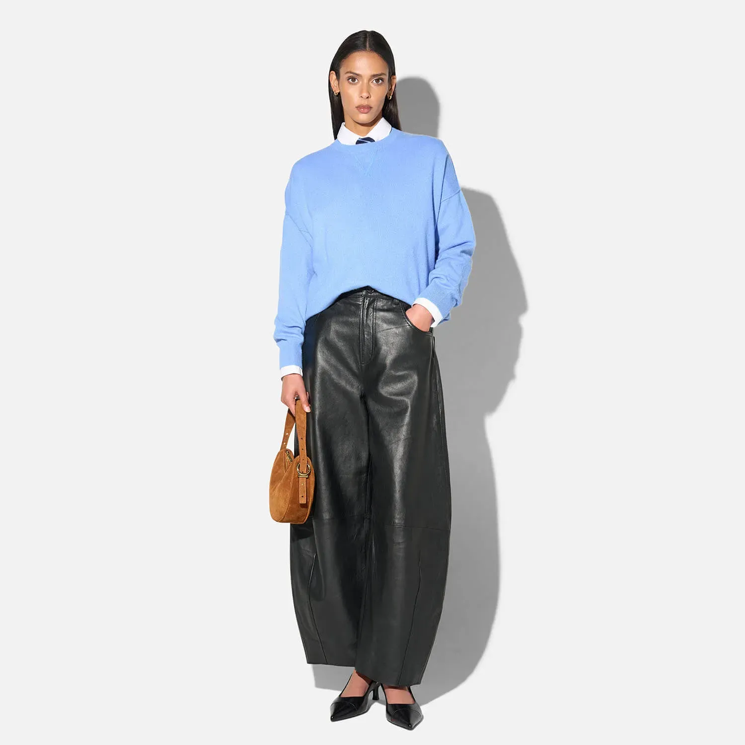 Cashmere Dames Trui Lewis Licht Blauw