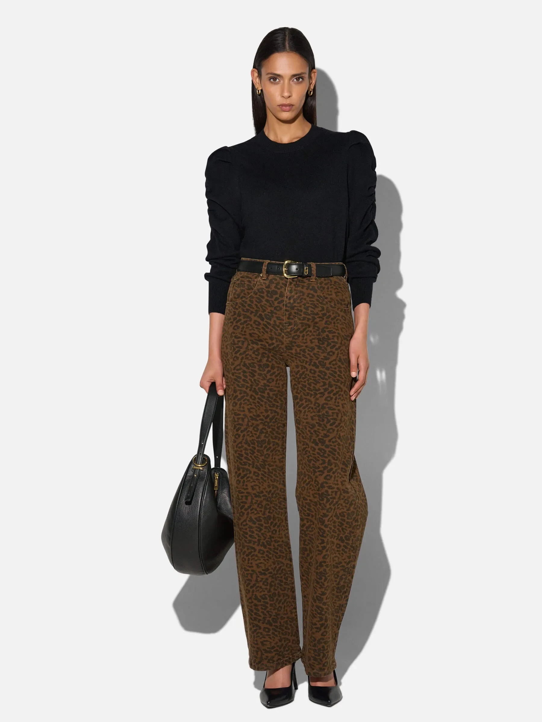 Cashmere Dames Trui Pofmouw Mave Zwart