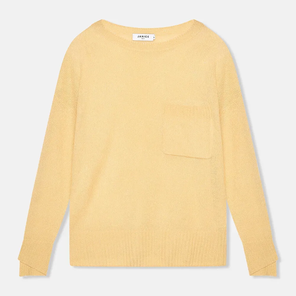 Cashmere Dames Trui Wijde Hals Dayton Geel