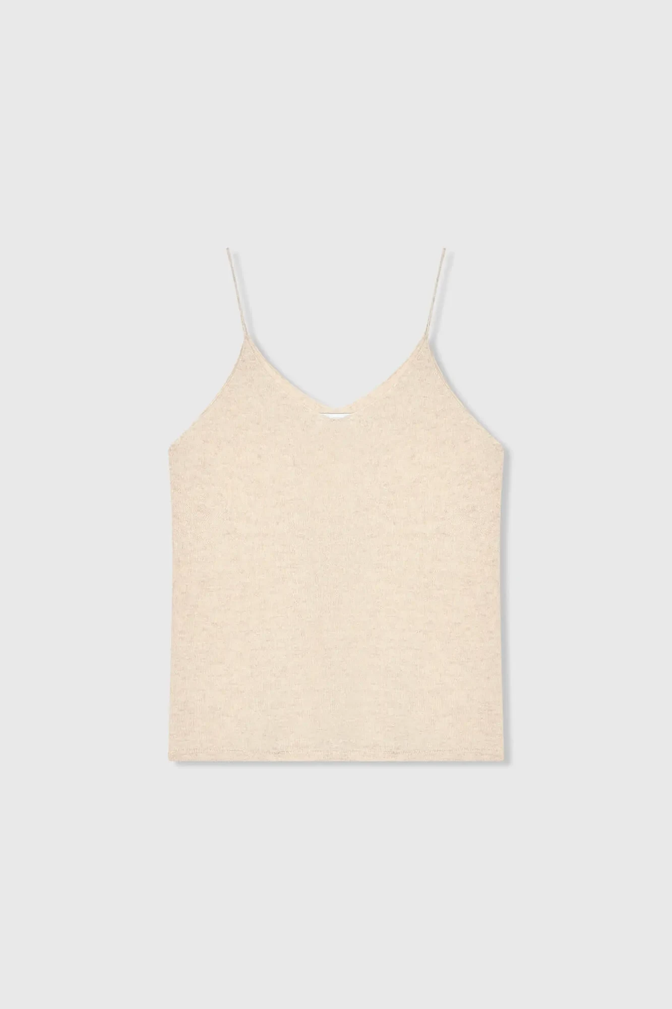 Cashmere Gebreide Tanktop Blane Beige
