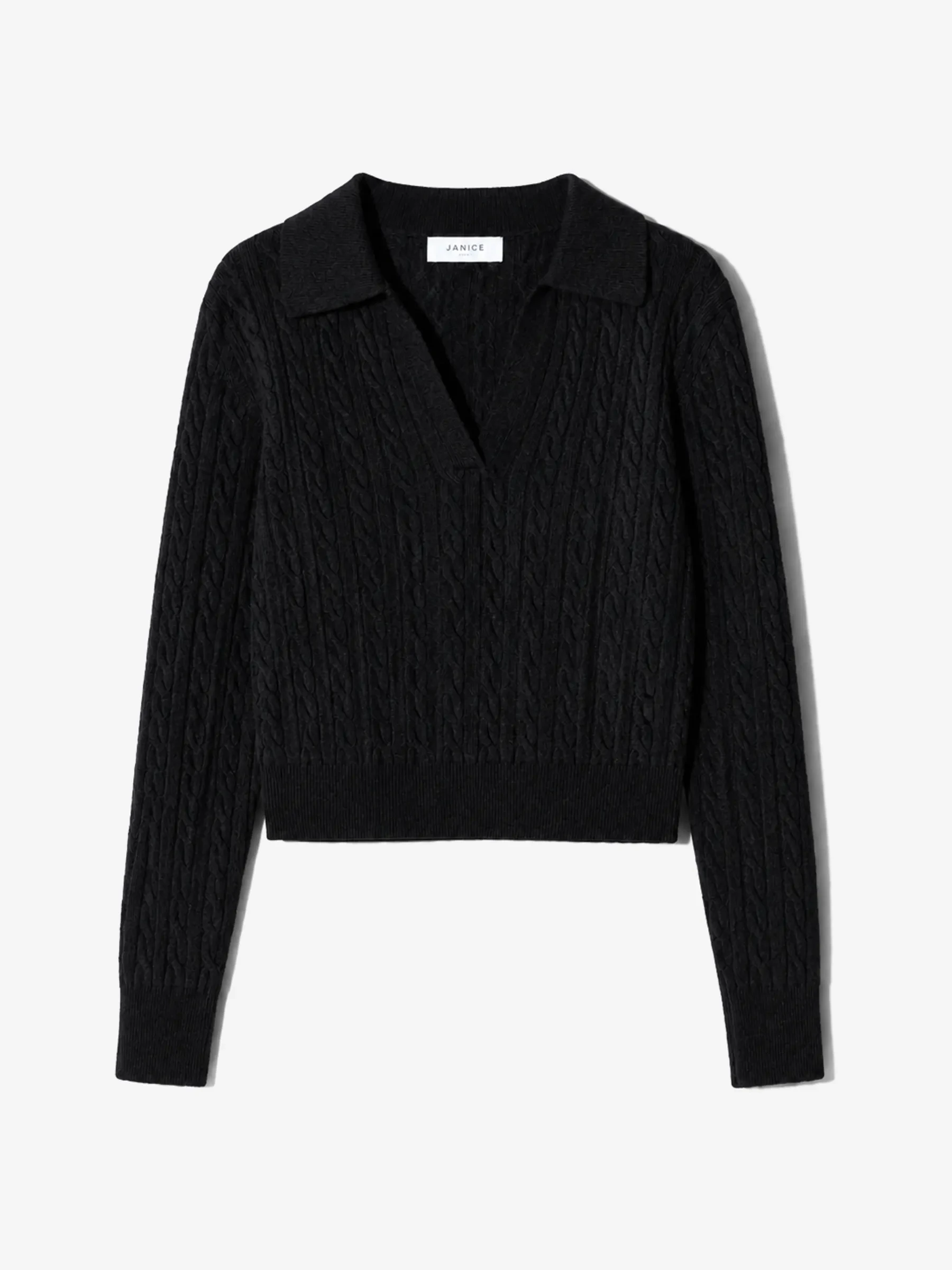 Cashmere Kabel Trui Dames Pierre Zwart