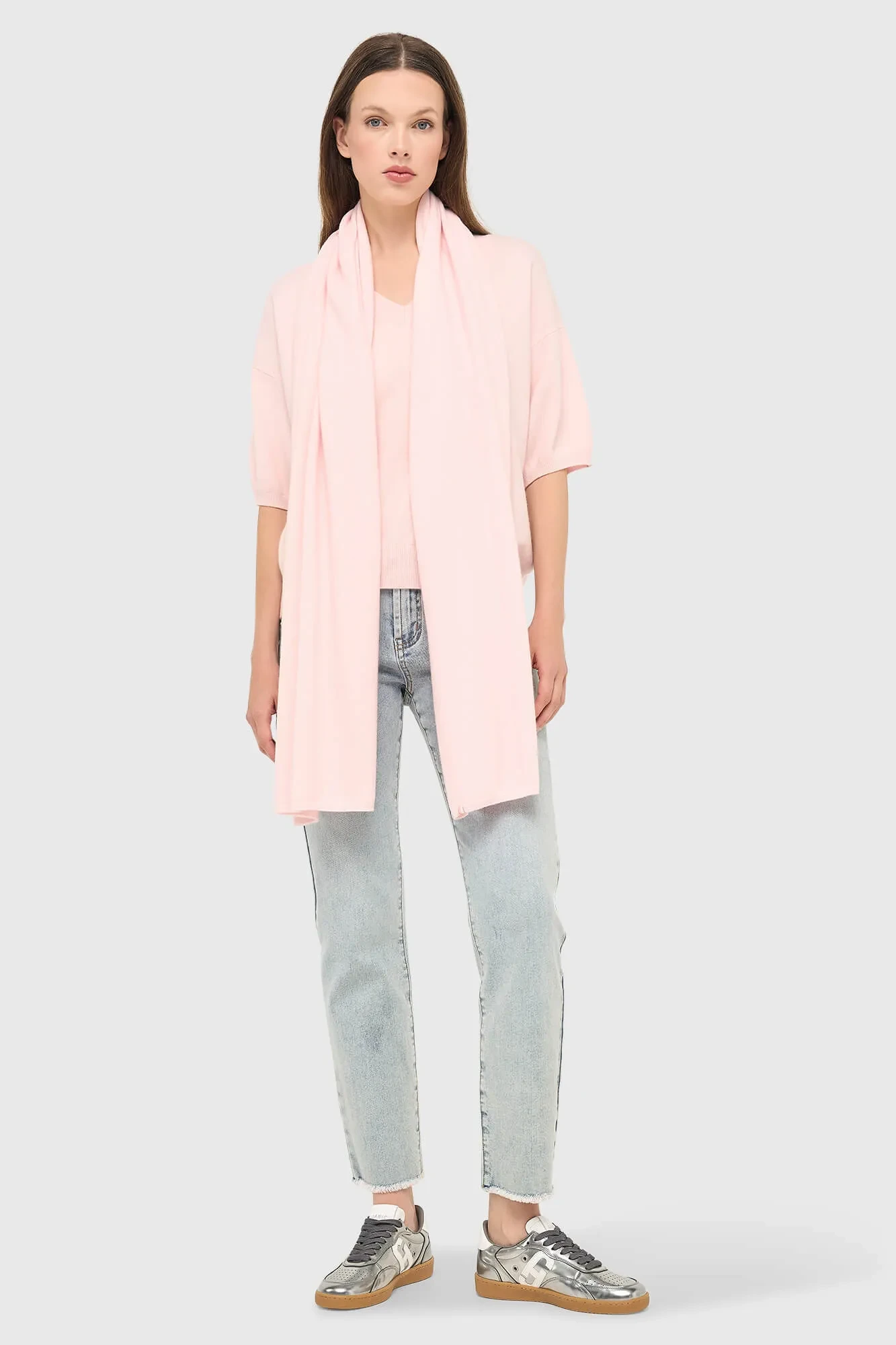 Cashmere Sjaal Dames Santos Roze