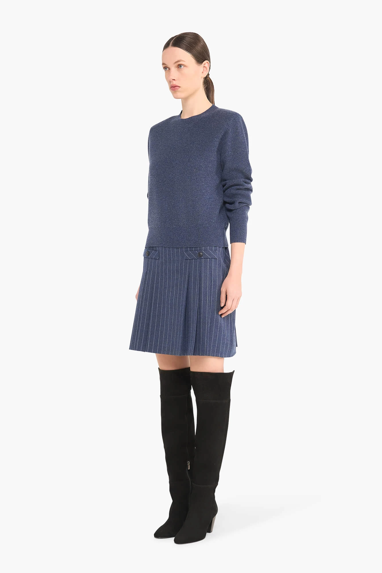 Cashmere Trui Dames Barron Blauw